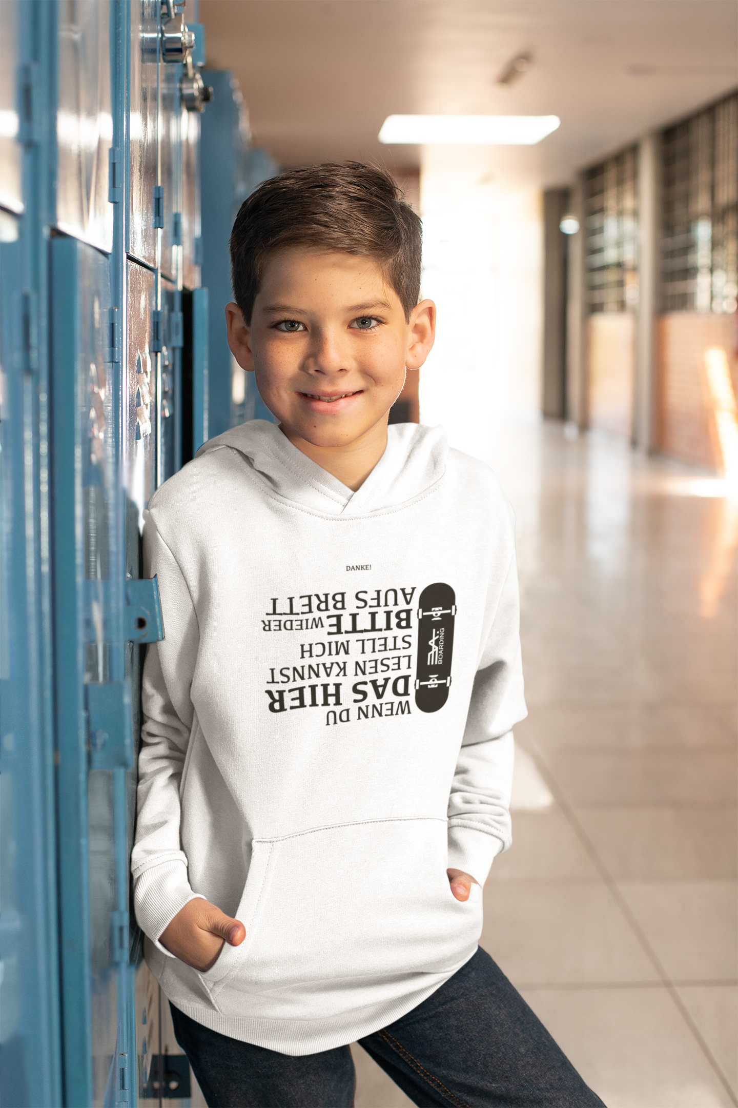 Aufstellen bitte Eco Hoodie_nicht