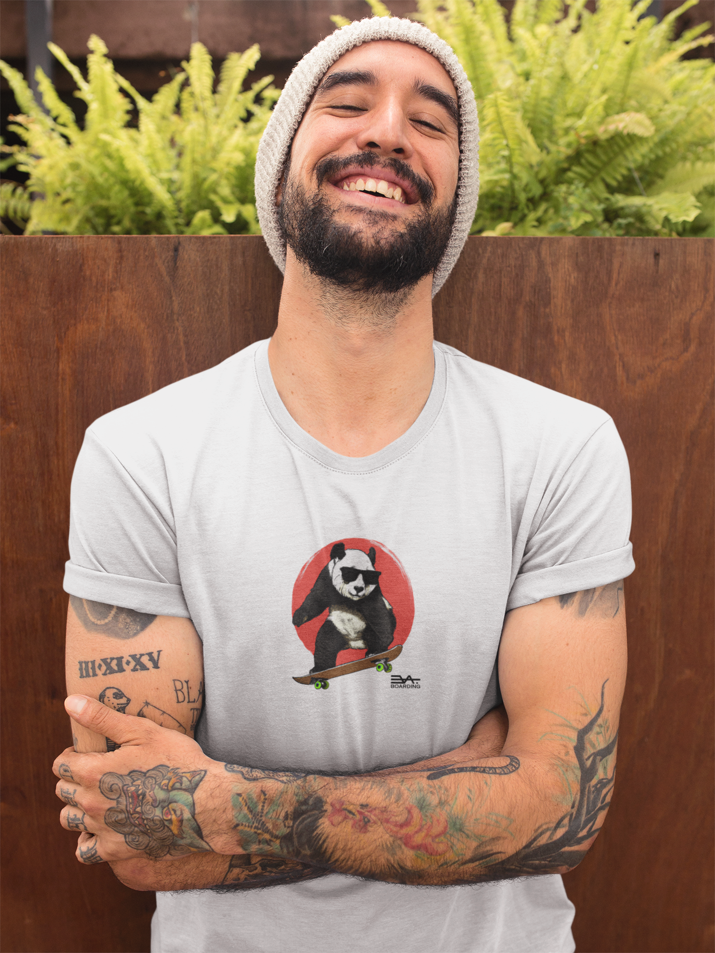 Skating Panda Eco T-shirt_nicht