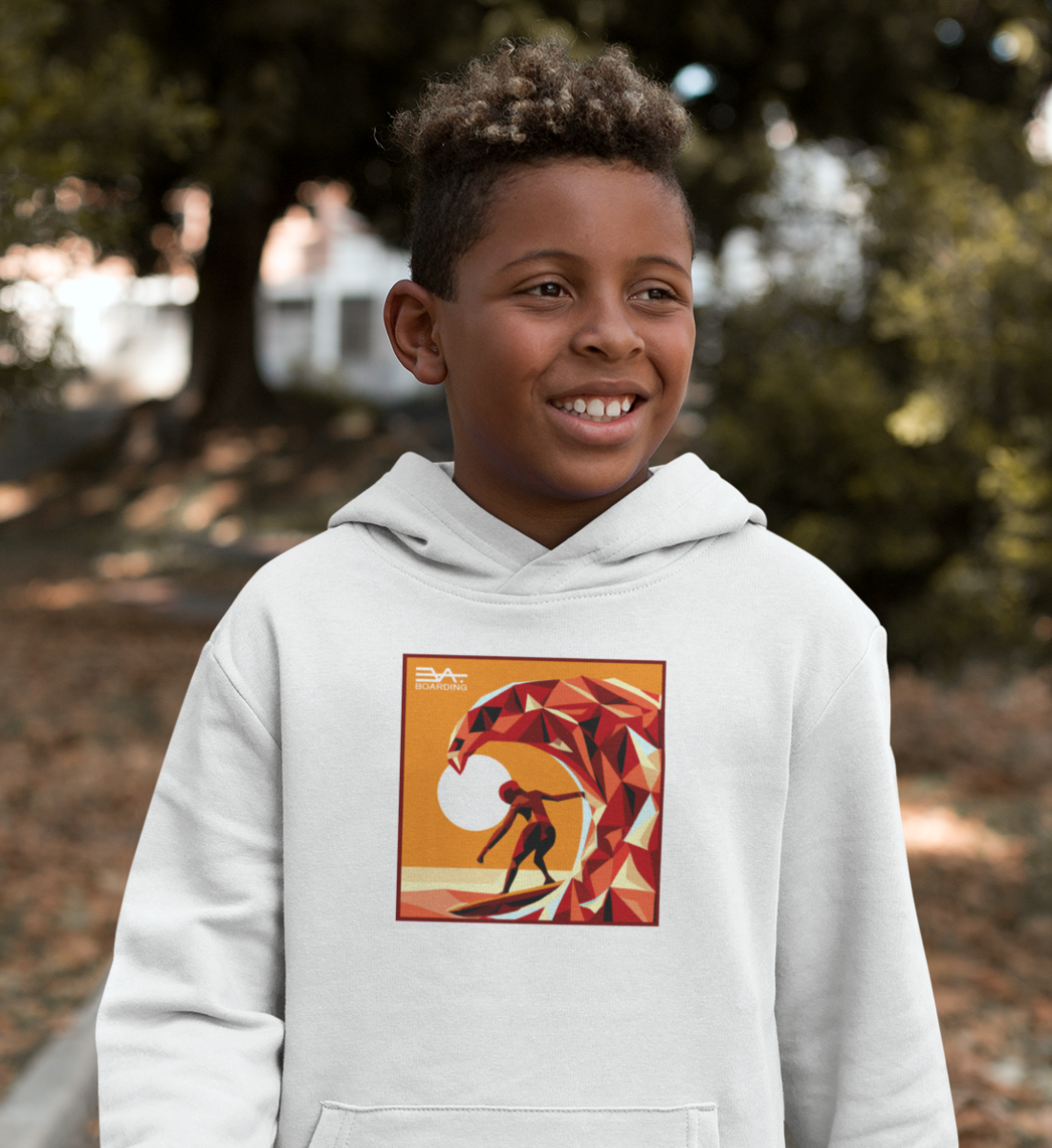 Sunset wave Eco Hoodie