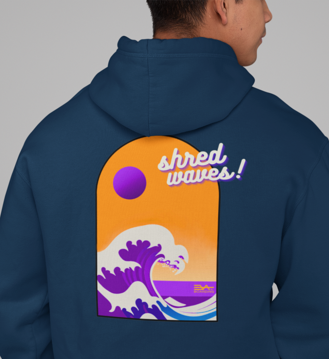 Purpel wave Eco Hoodie