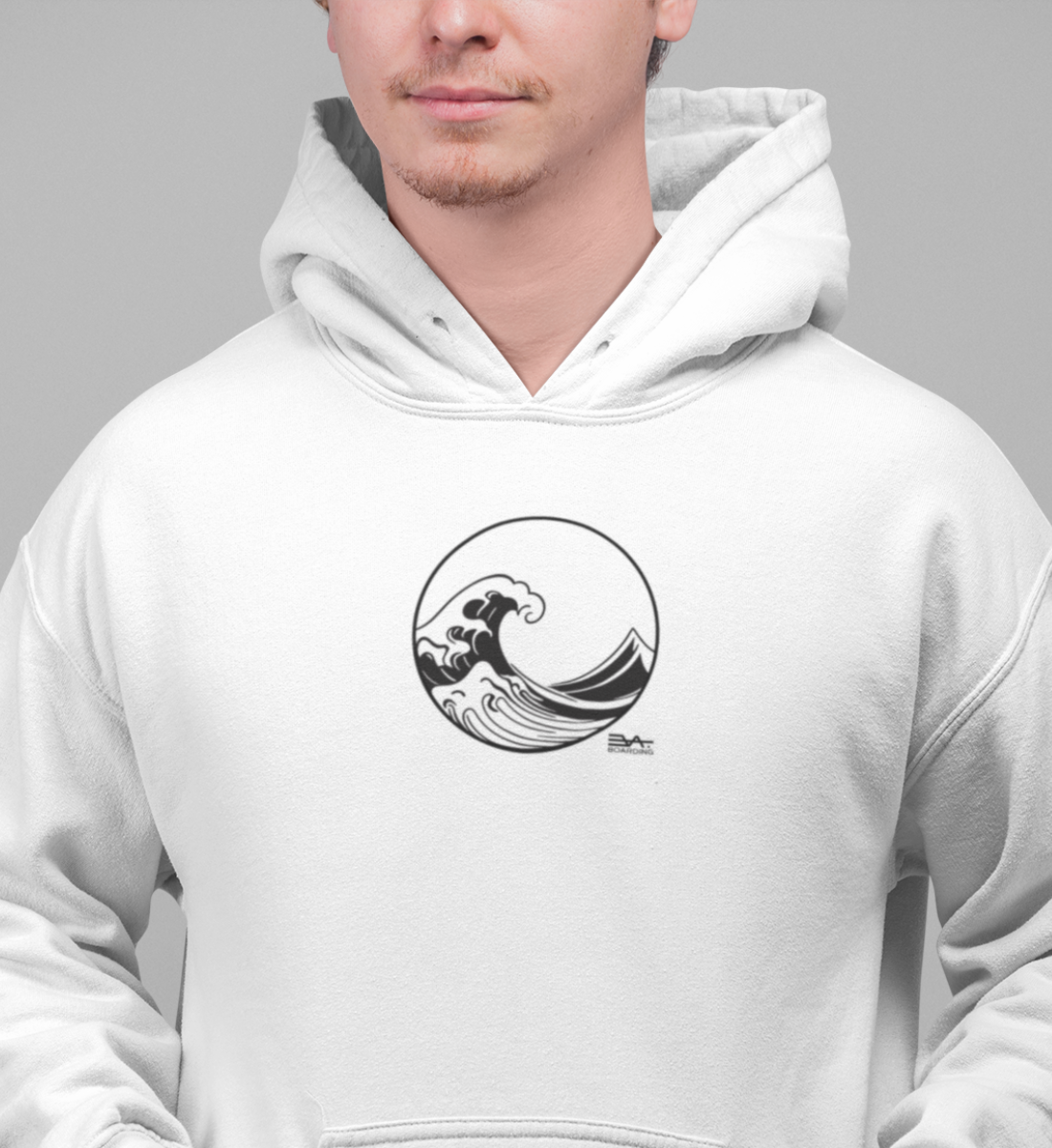 Black wave Eco Hoodie