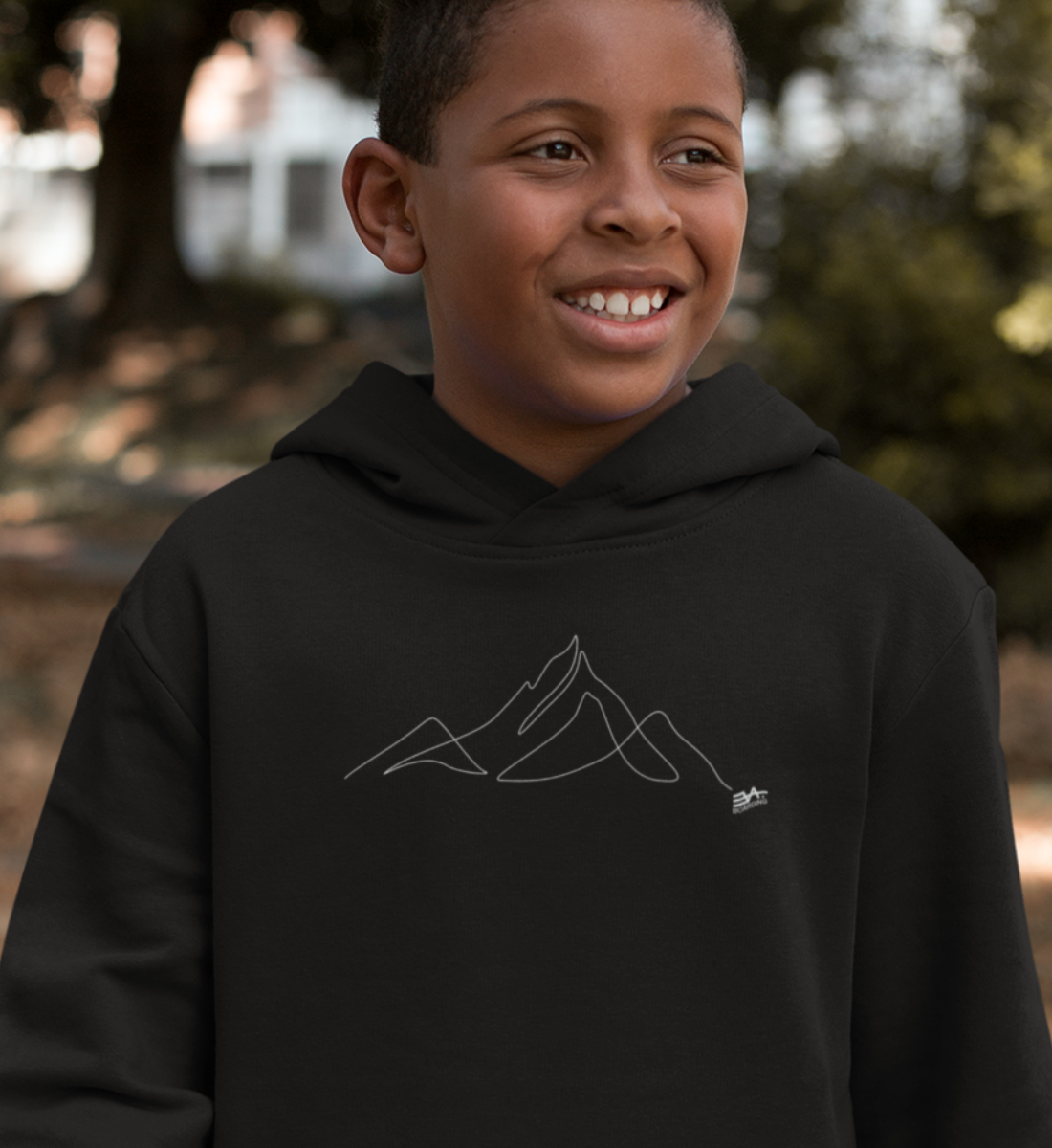 One line Mountain Eco Hoodie