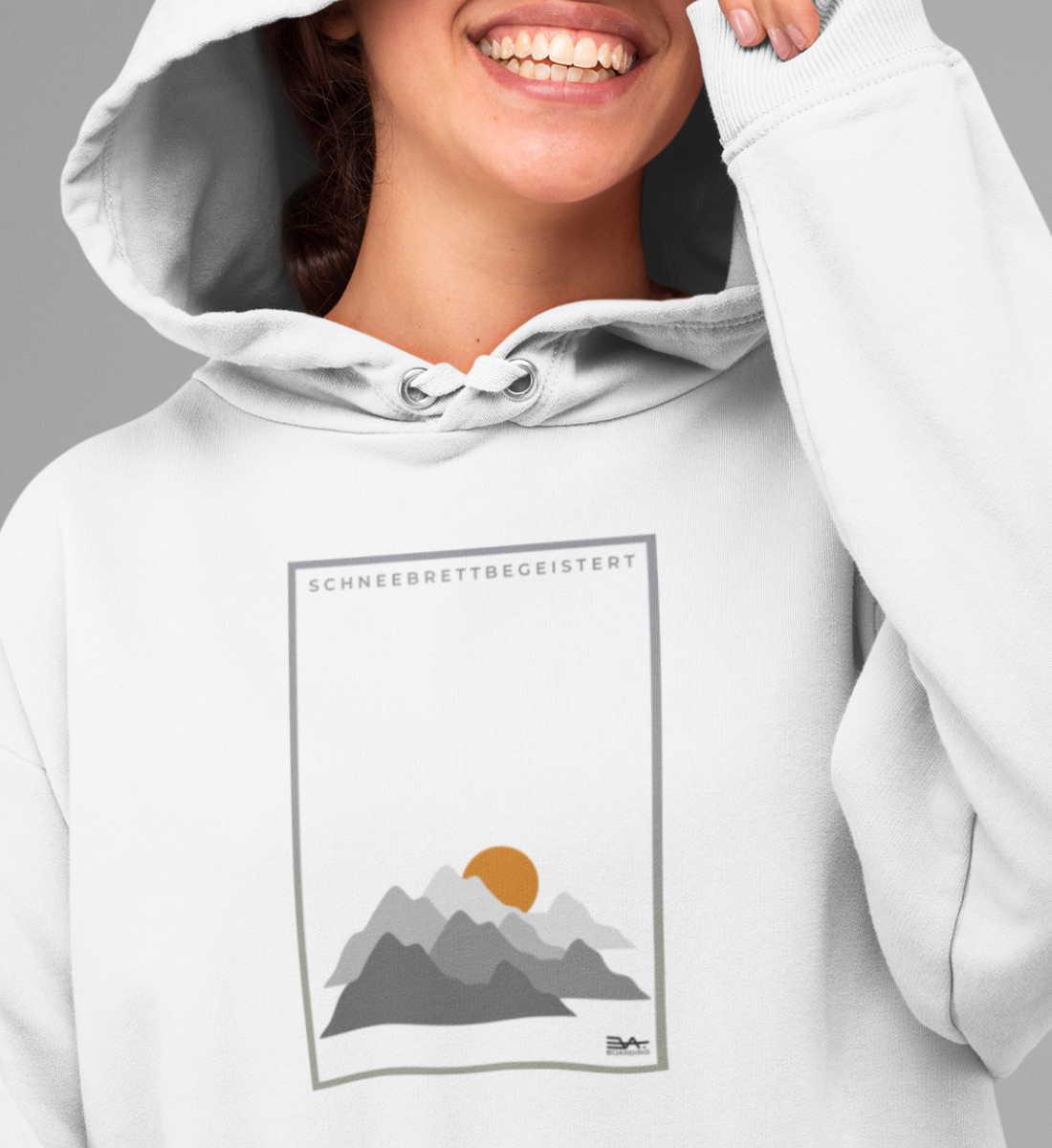 Schneebrettbegeistert Eco Hoodie