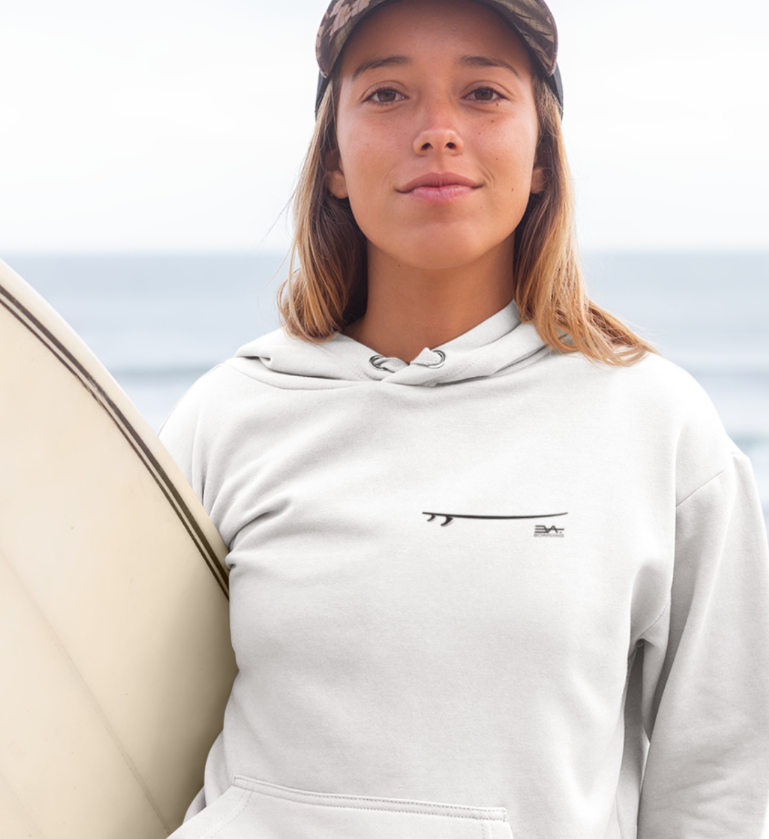 Surfbrett Eco Hoodie