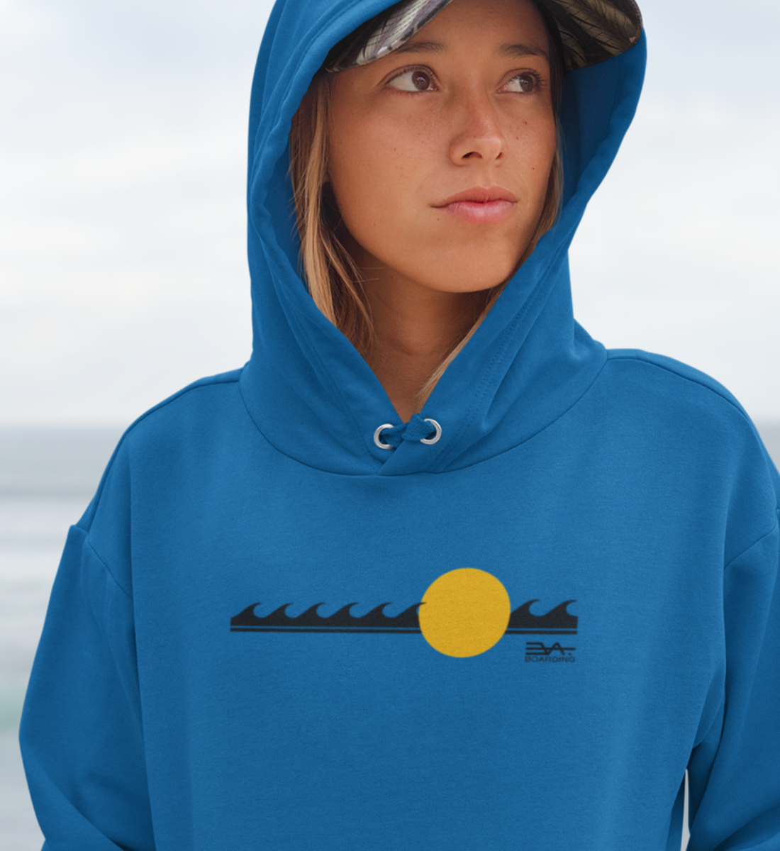 Wellen und Sonne Eco Hoodie