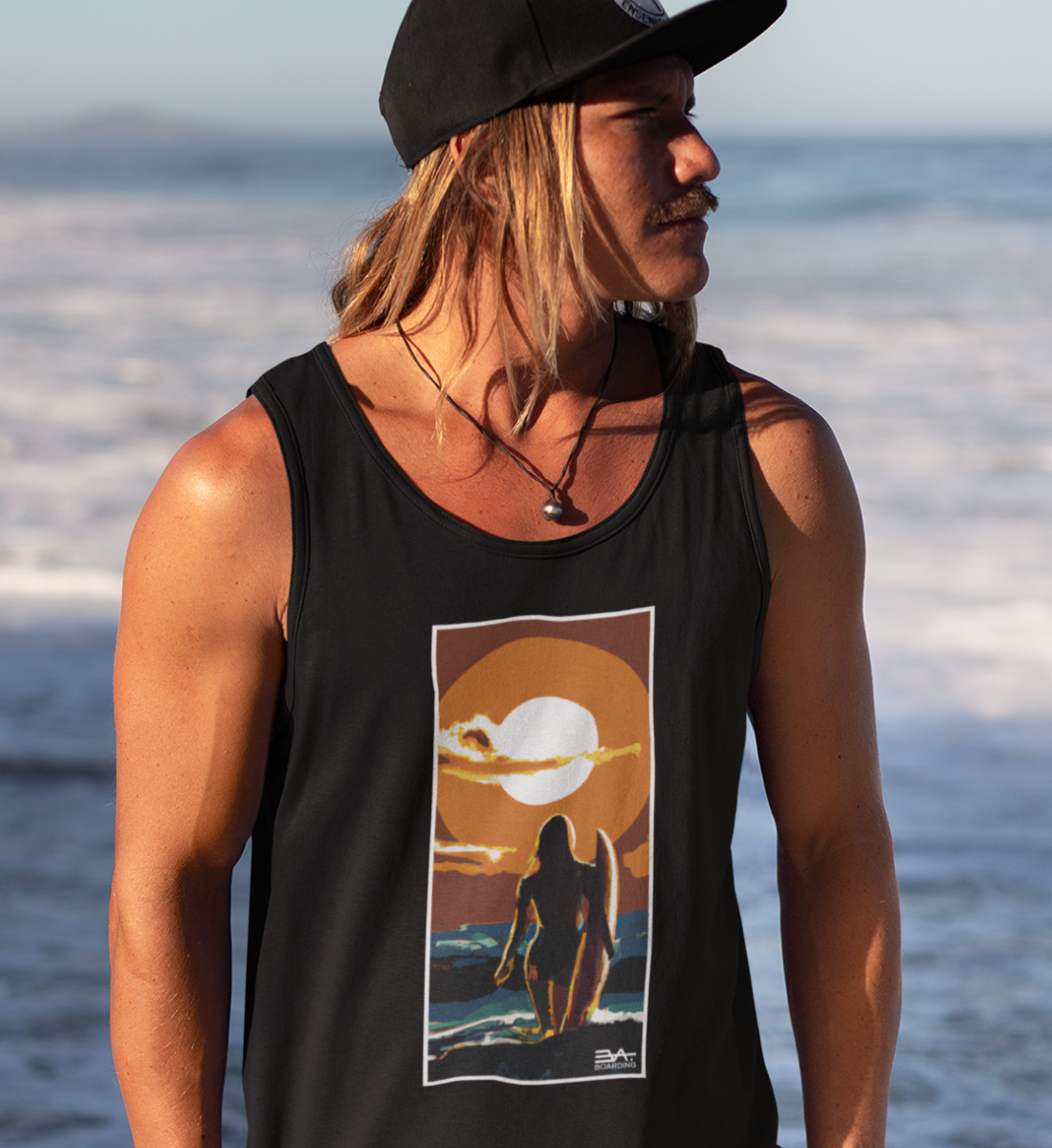 Surfgirl art Eco Tanktop