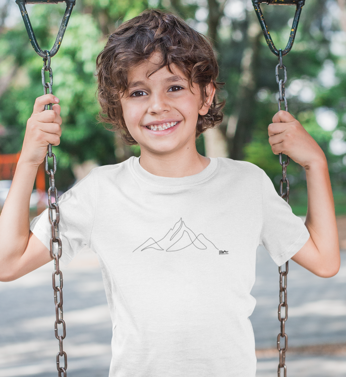 One line Mountain Eco T-shirt