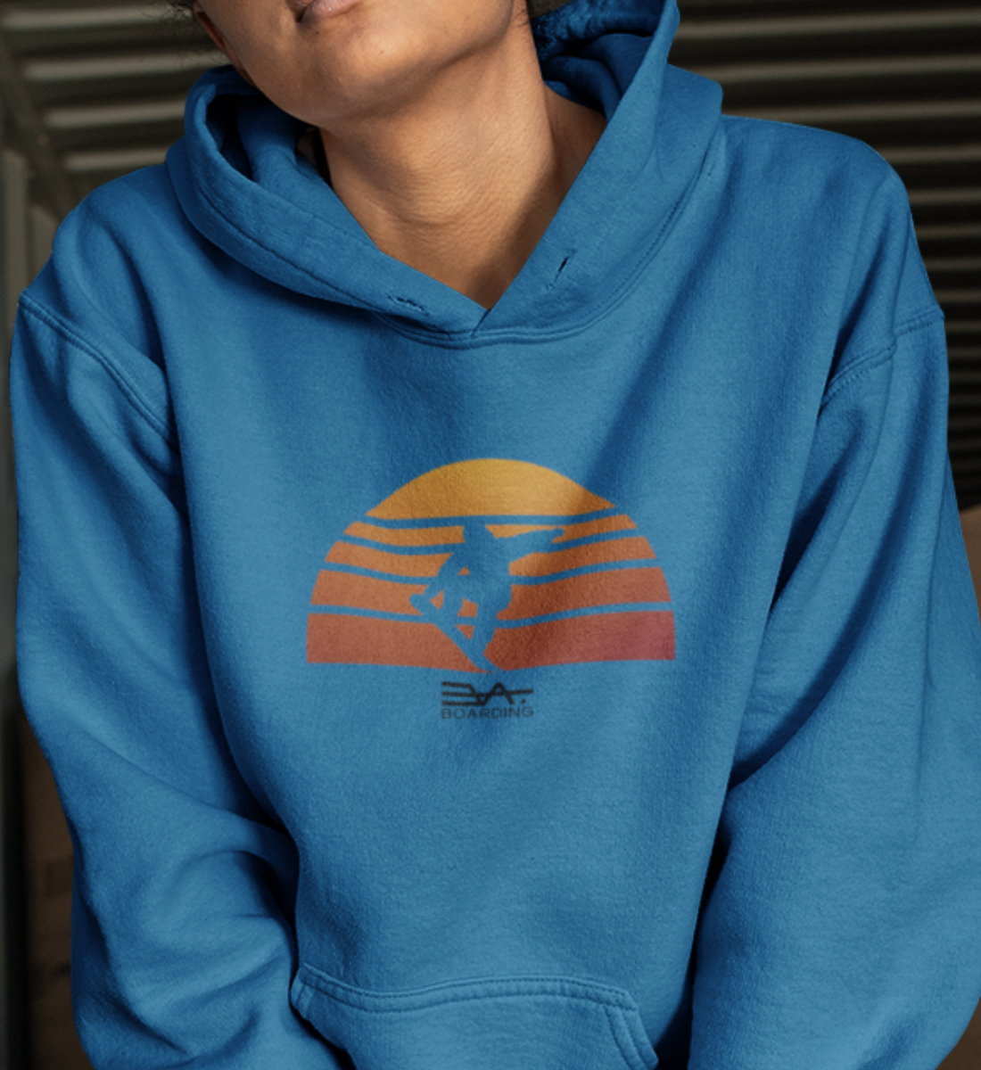 Sunset boarder Eco Hoodie