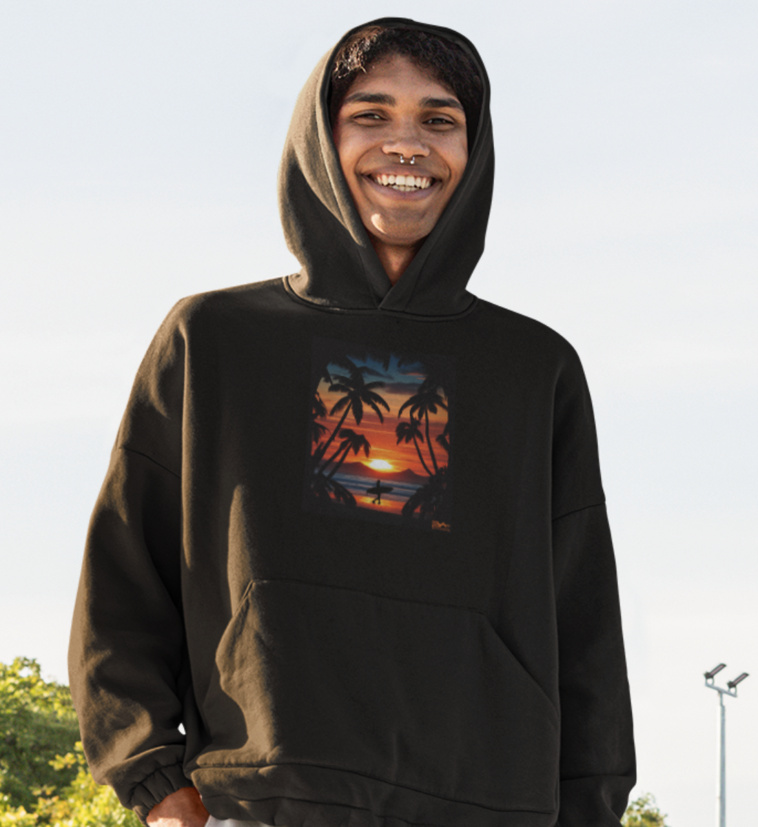 Palmenstrand Eco Hoodie