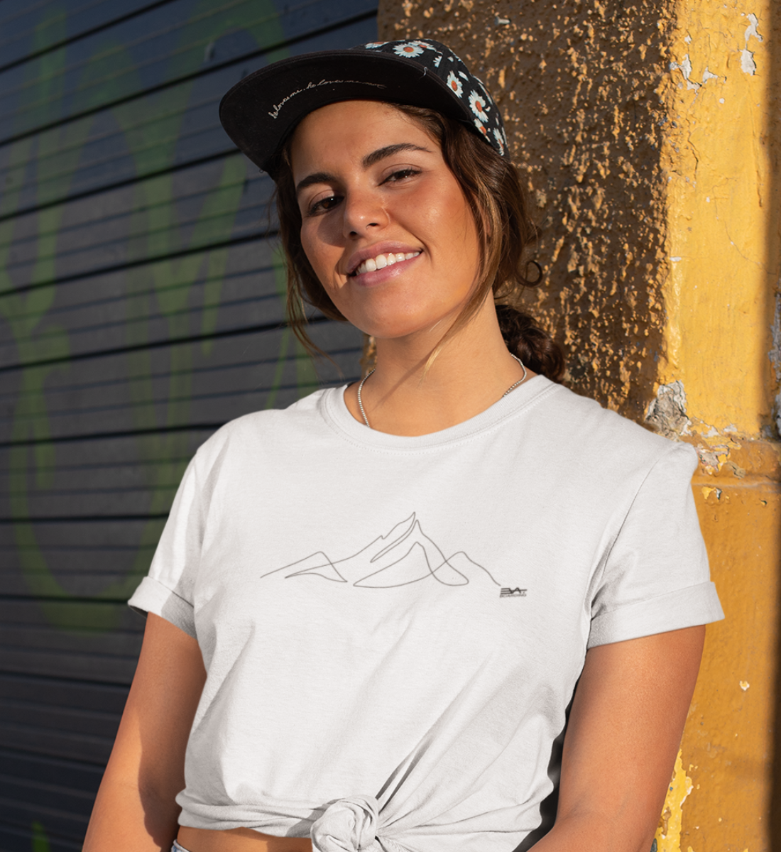 One line Mountain Eco T-shirt