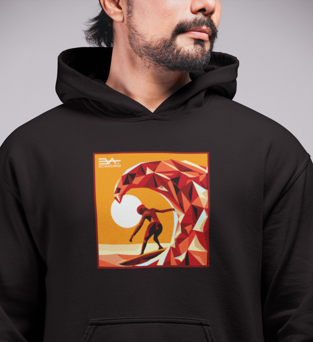 Sunset wave Eco Hoodie