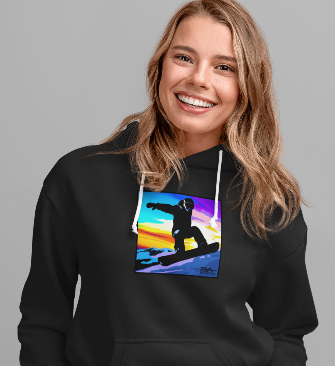 Snowboard art Eco Hoodie