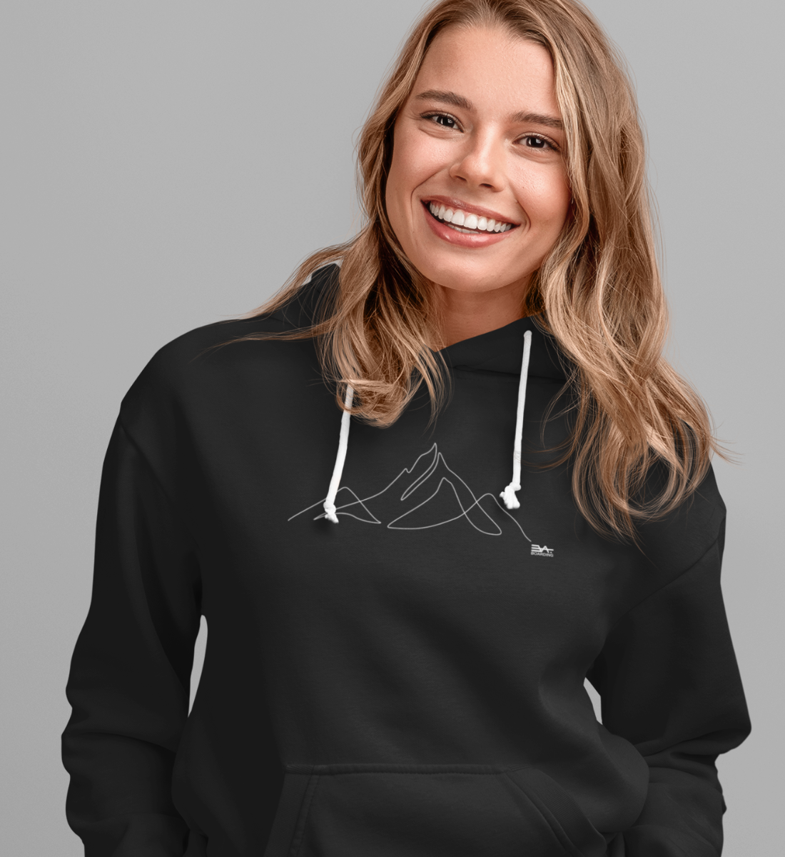 One line Mountain Eco Hoodie