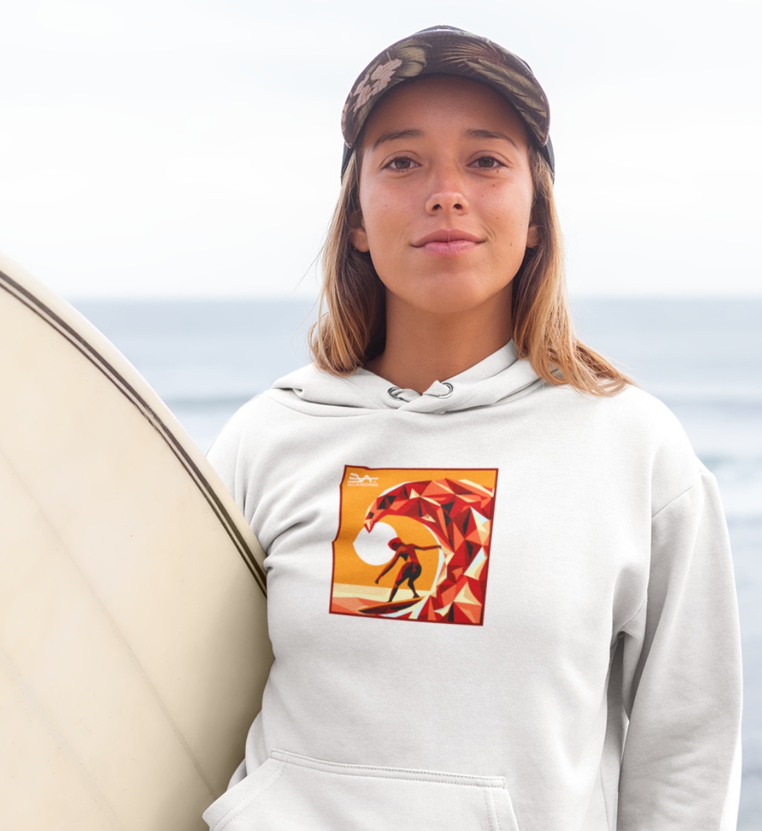 Sunset wave Eco Hoodie