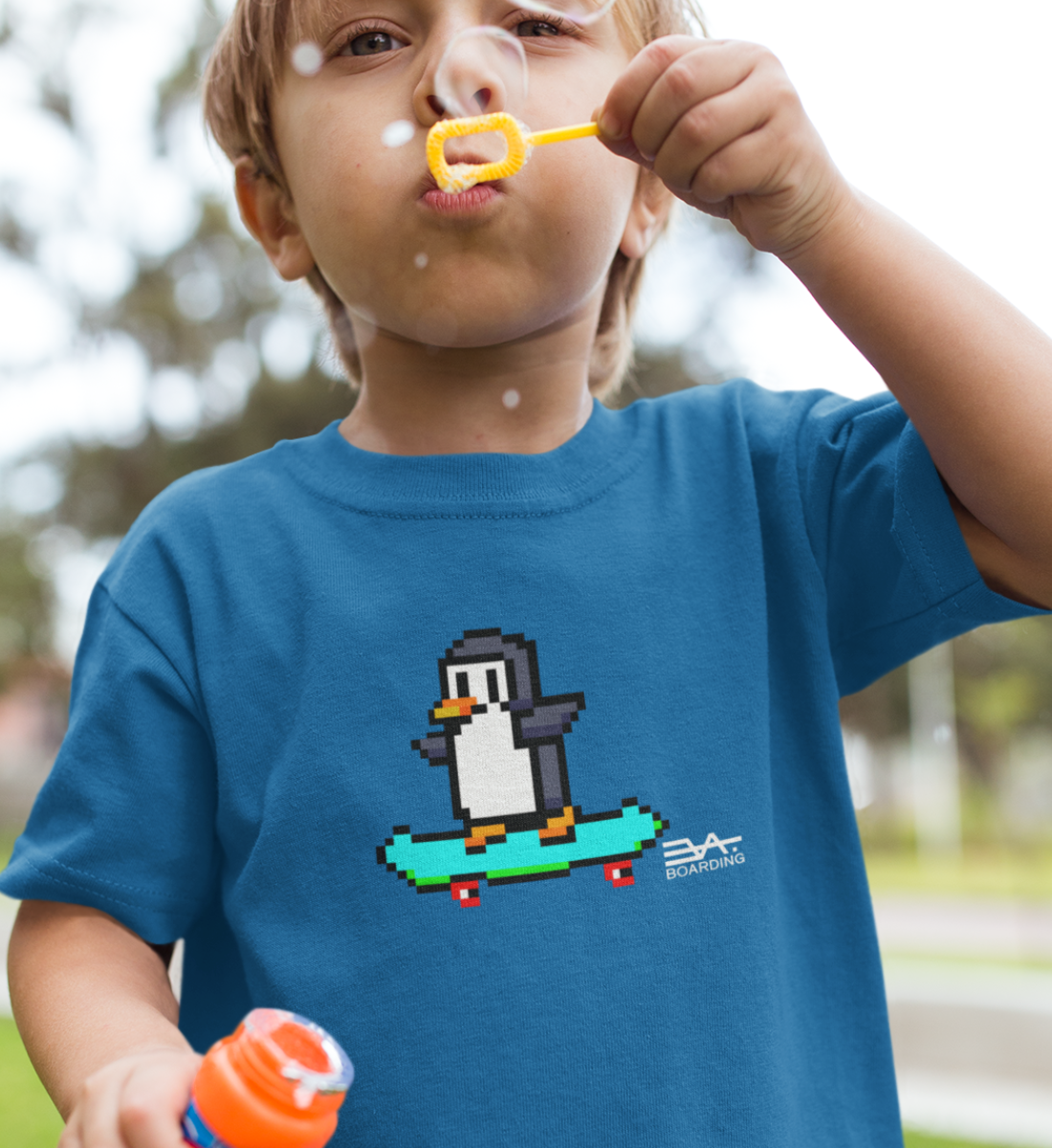 Pixel Pingu groß Eco T-shirt