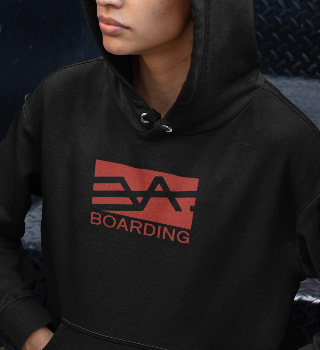 Logo rot Eco Hoodie