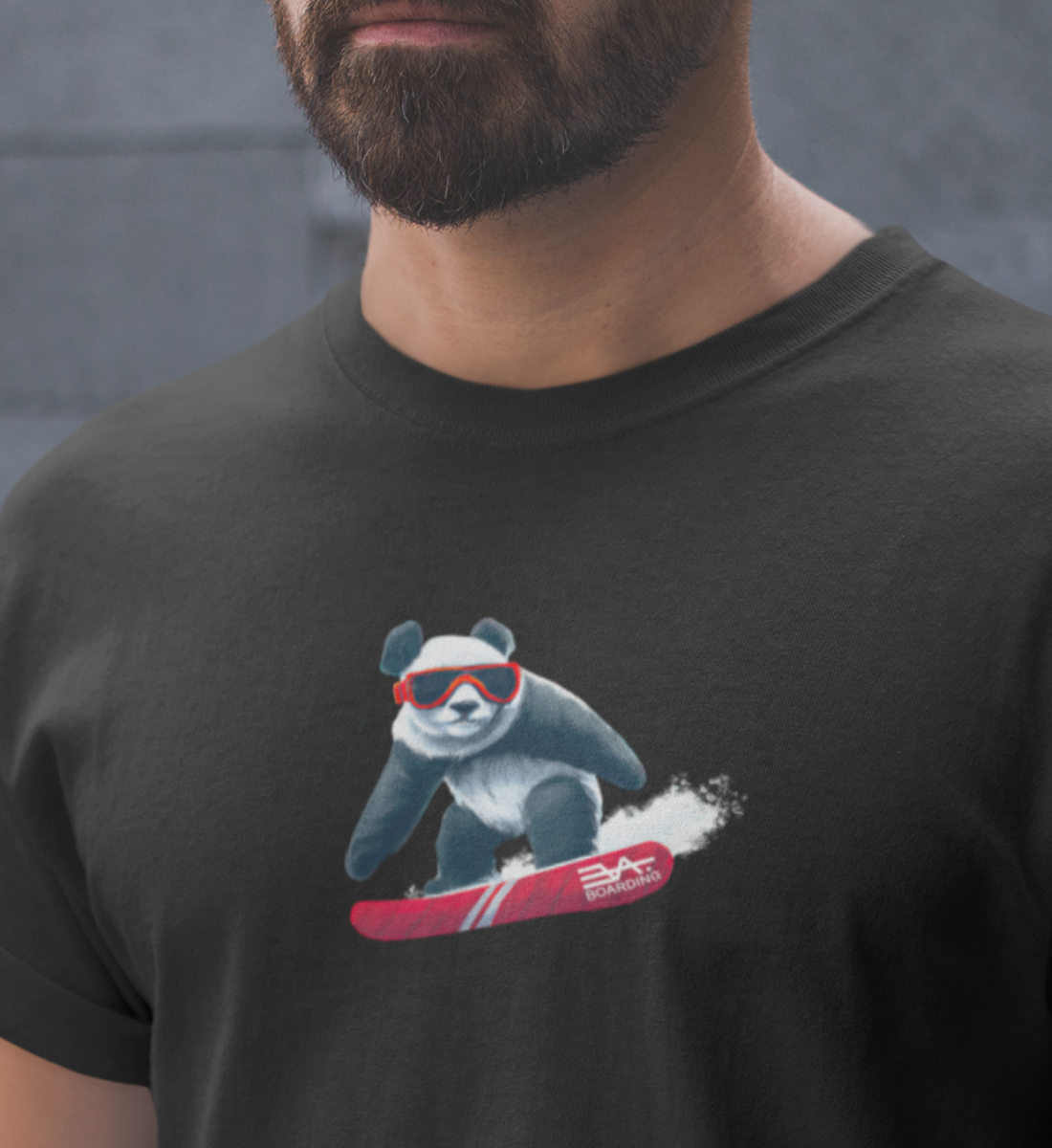 Snowboard Panda Eco T-Shirt