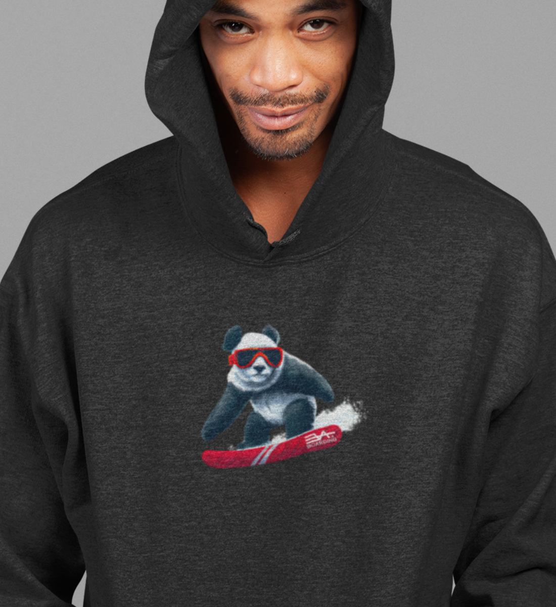 Snowboard Panda Eco Hoodie