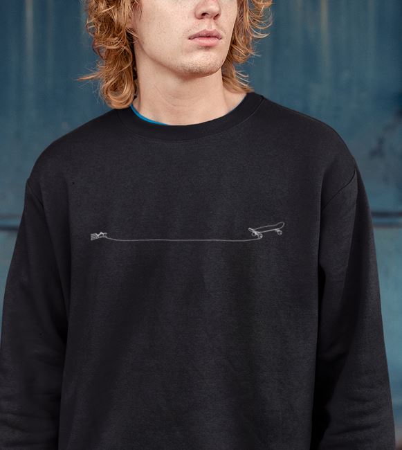 One line Board Eco Sweatshirt