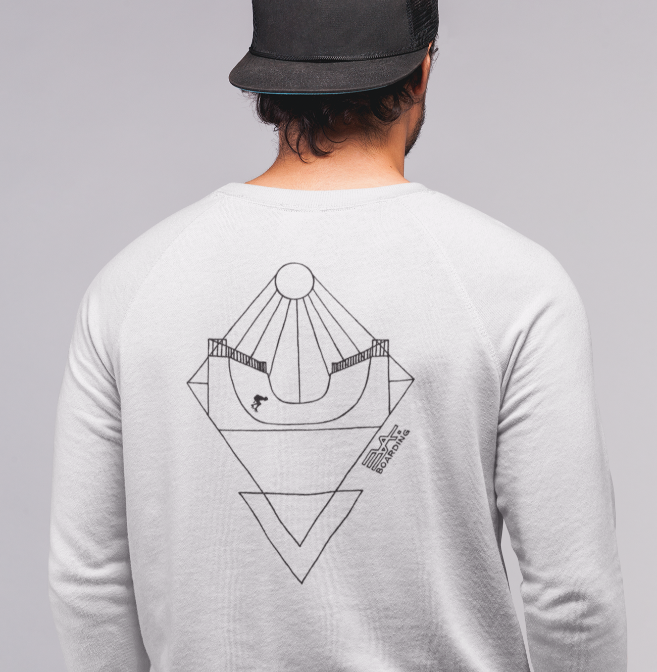 Rücken-Sonne Eco Sweatshirt