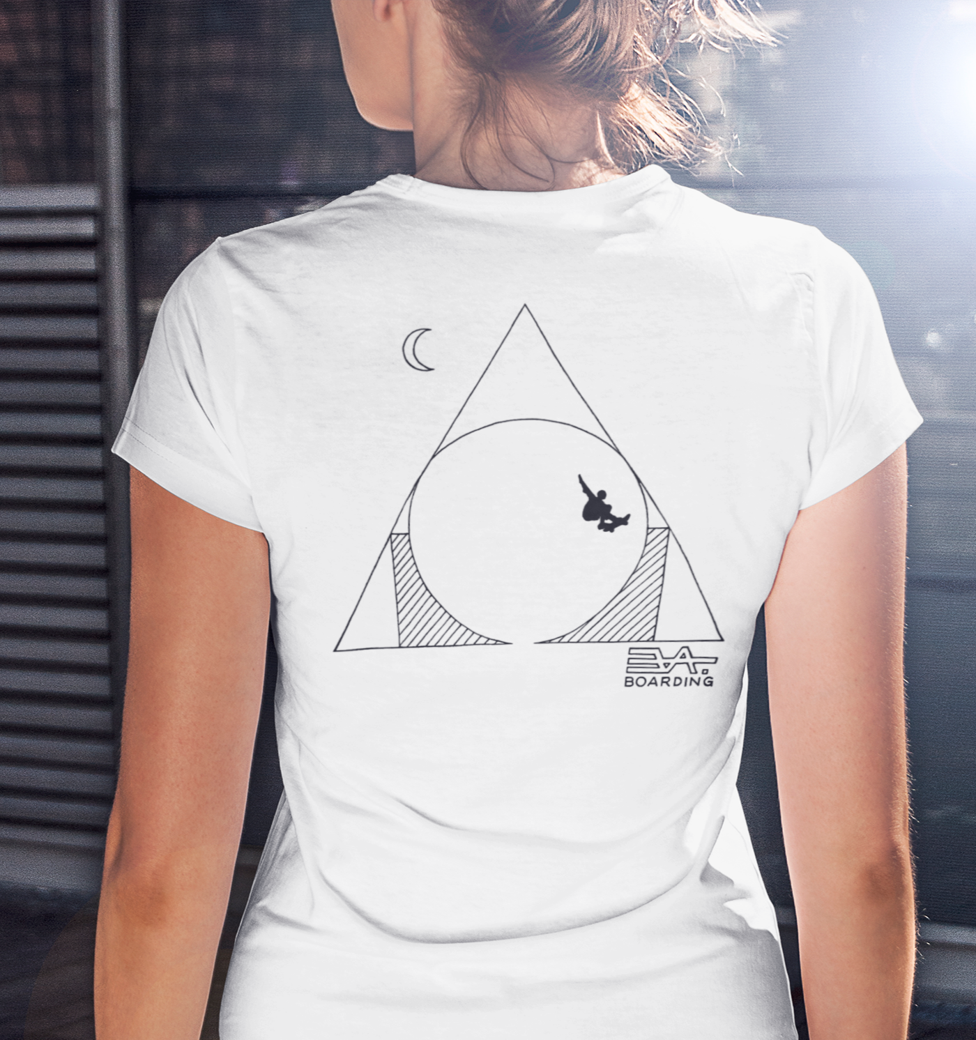 Rücken-Mond Eco T-shirt