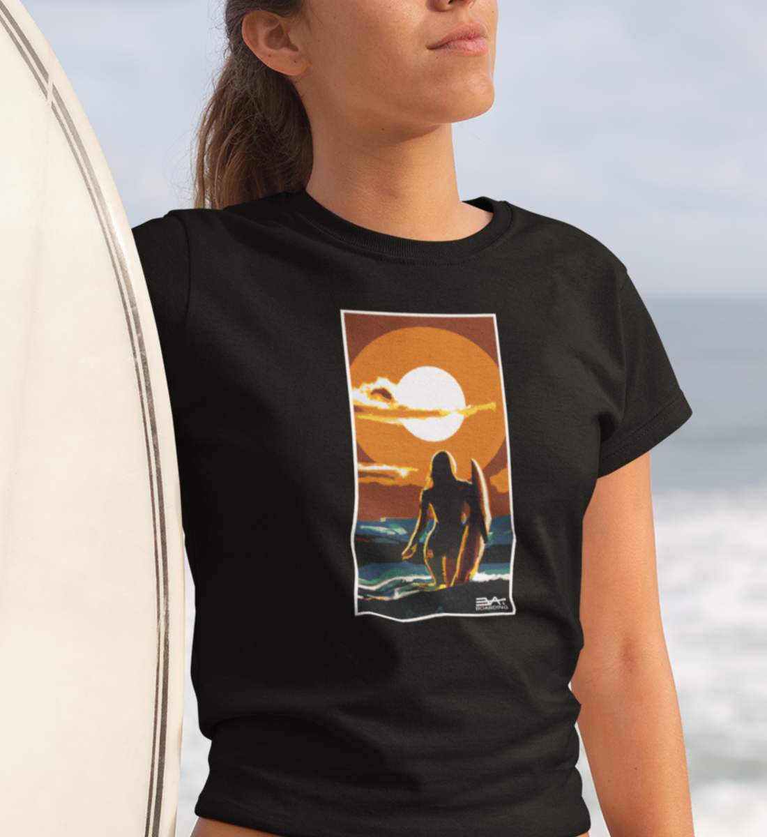 Surfer woman Eco T-shirt