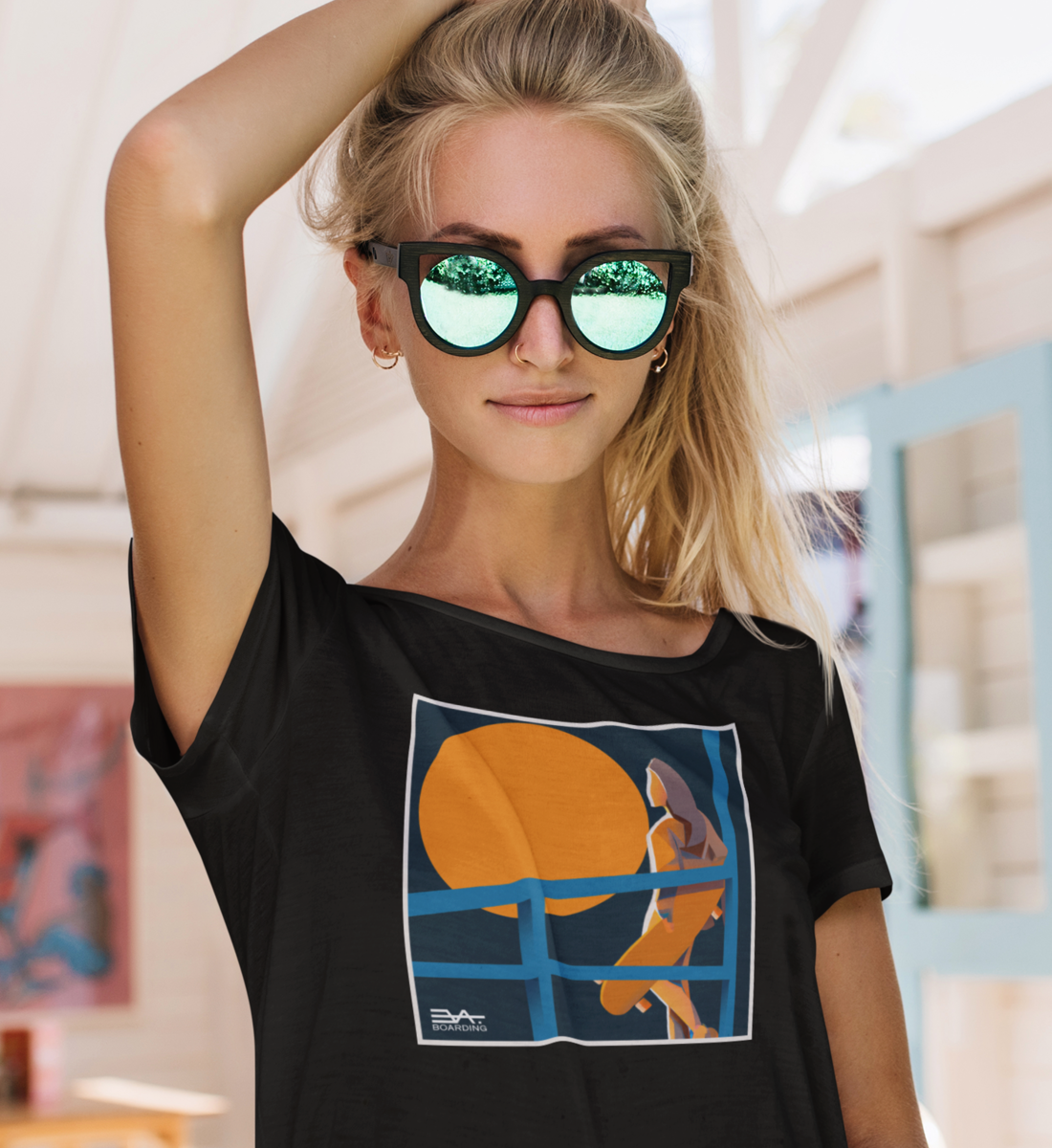 Sunset girl Eco T-shirt