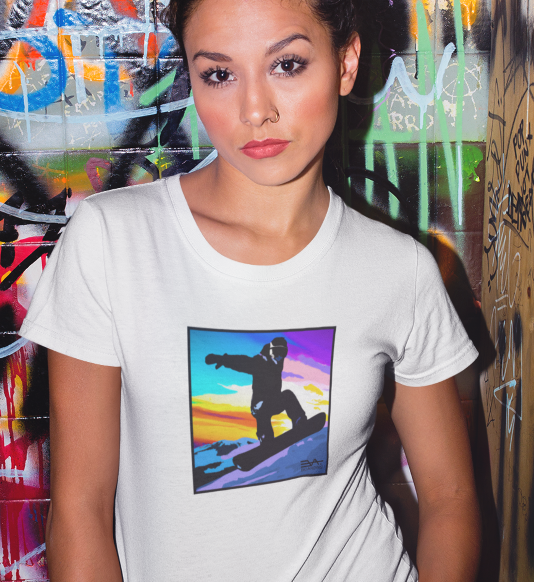 Snowboard art Eco T-shirt