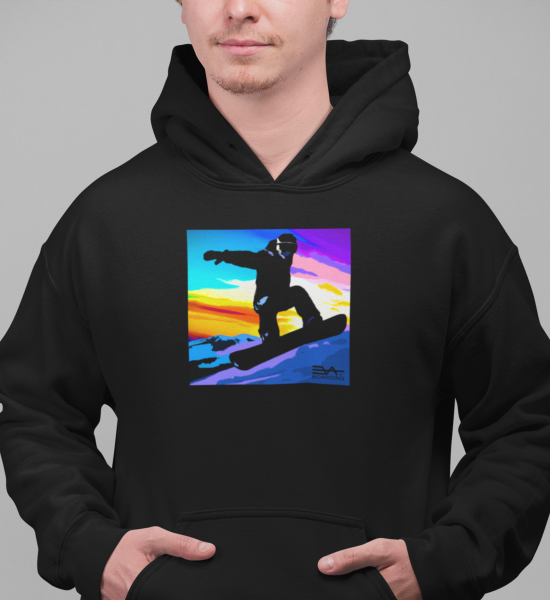 Snowboard art Eco Hoodie