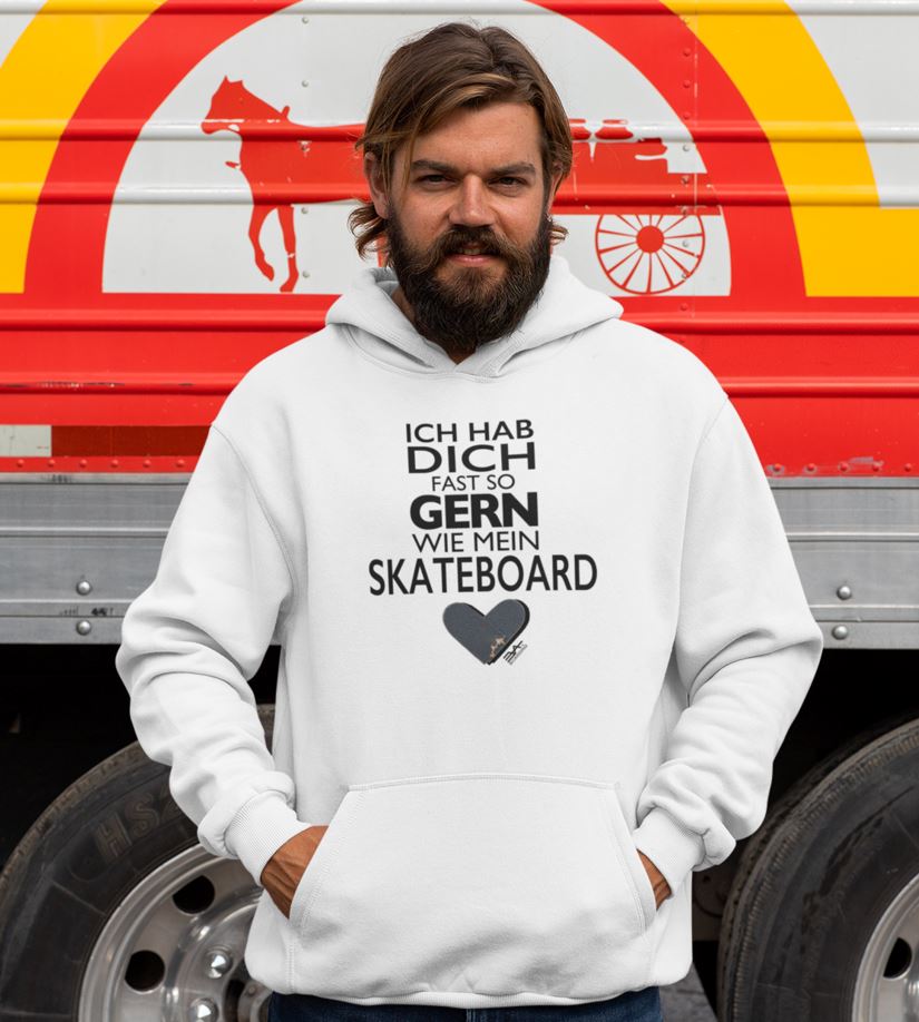 Skateboard liebe Eco Hoodie