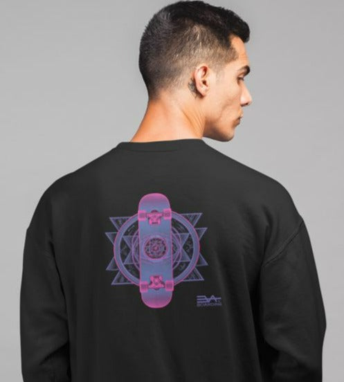 Pink Space back Eco Sweatshirt