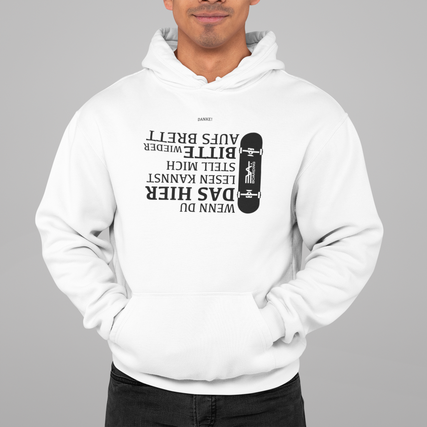 Aufstellen bitte Eco Hoodie_nicht