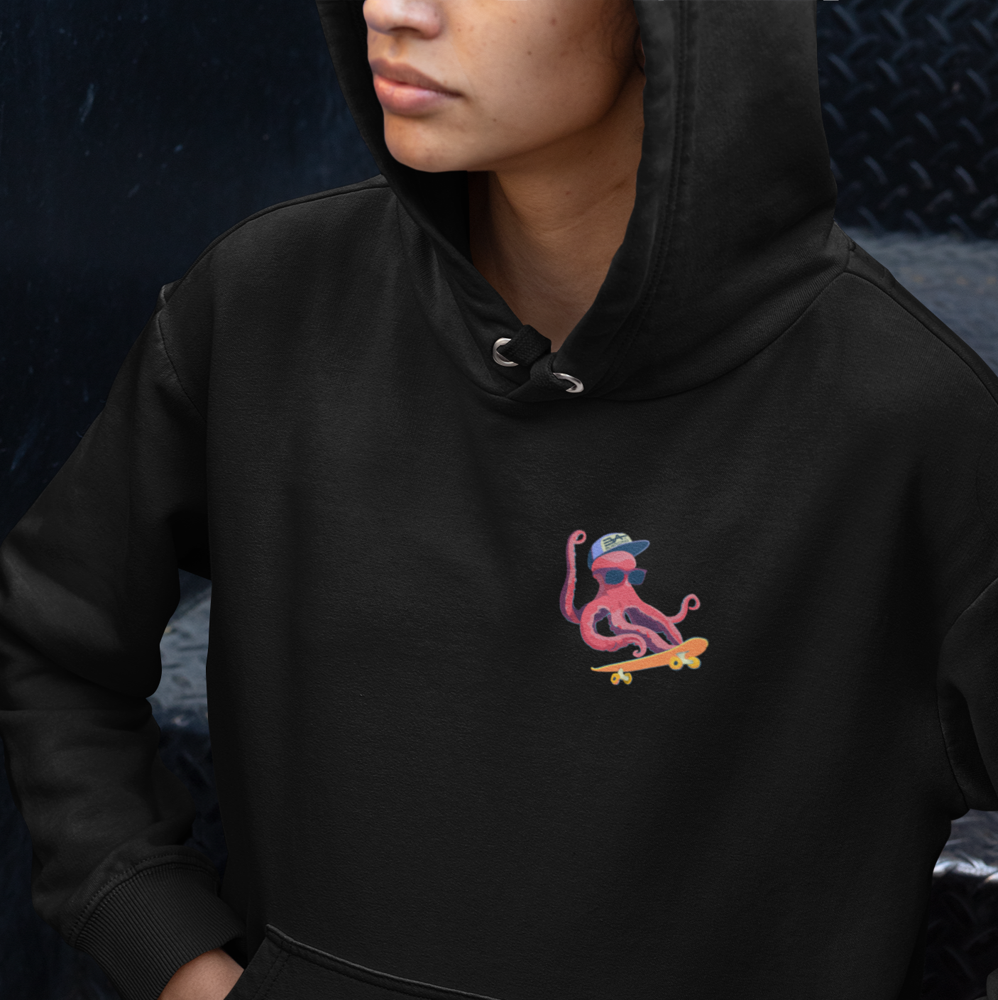 Octopus vulgaris skatearibus Eco Hoodie