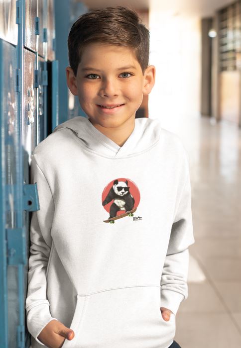 Skating Panda Eco Hoodie_nicht