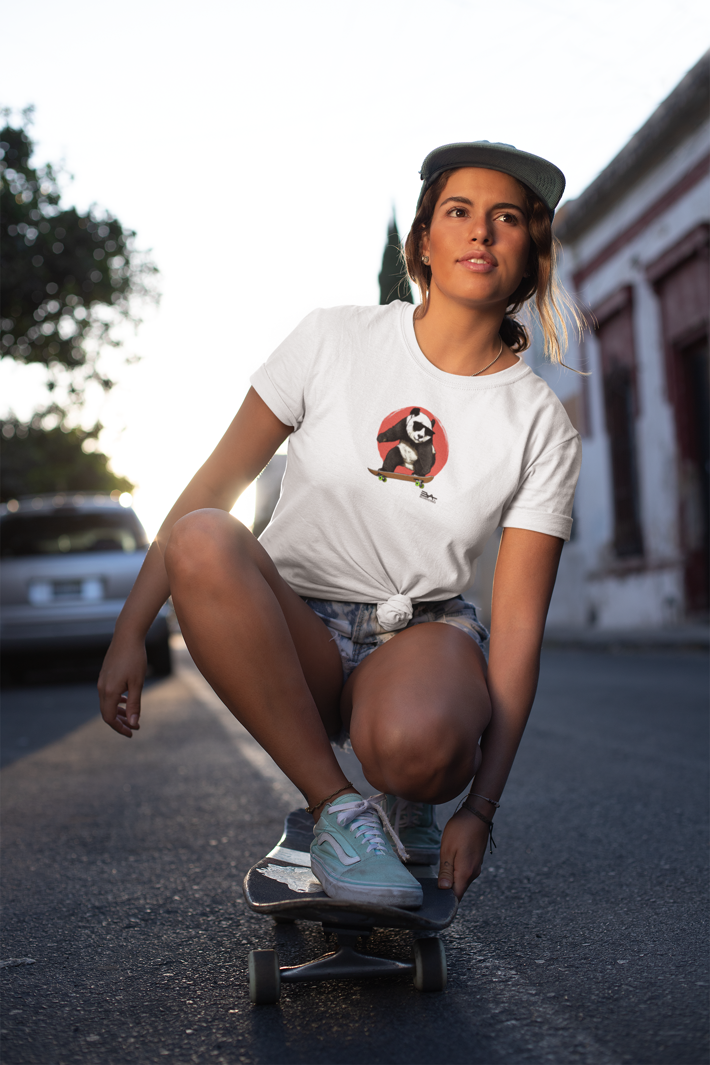 Skating Panda T-shirt_nicht