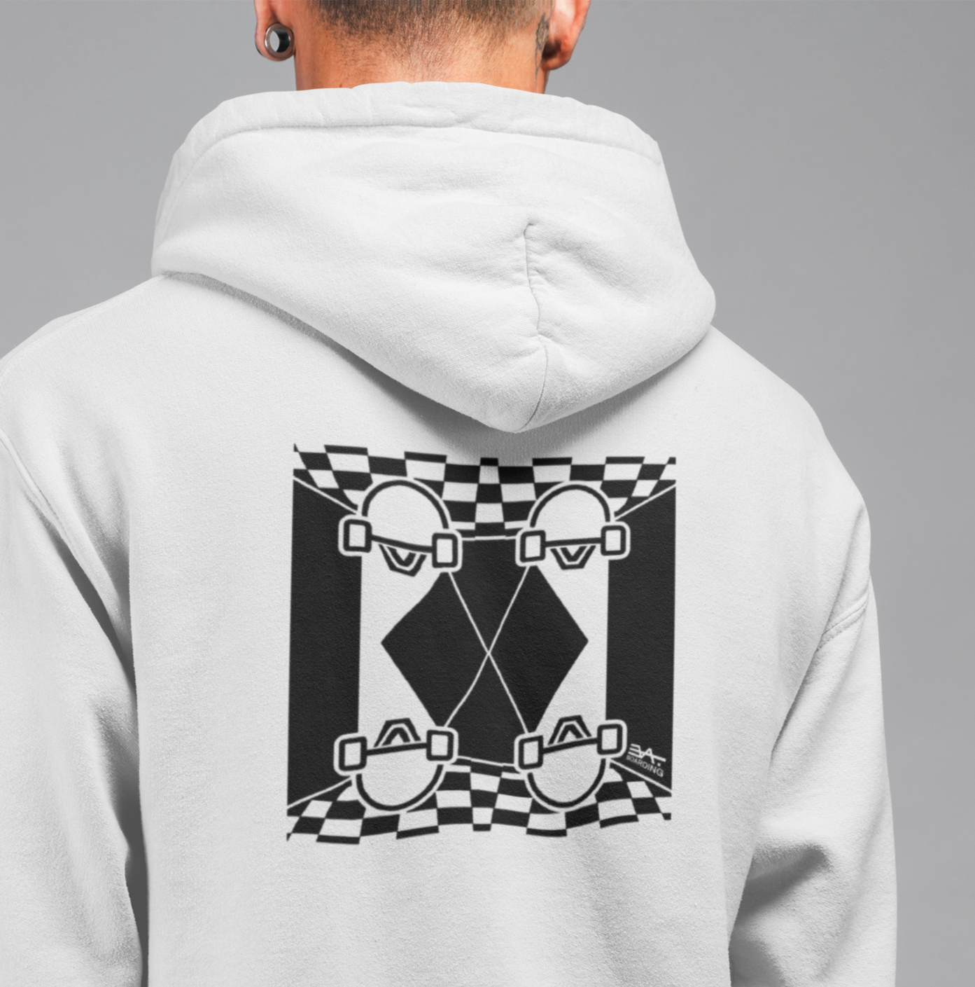 Schachbrett Eco Hoodie