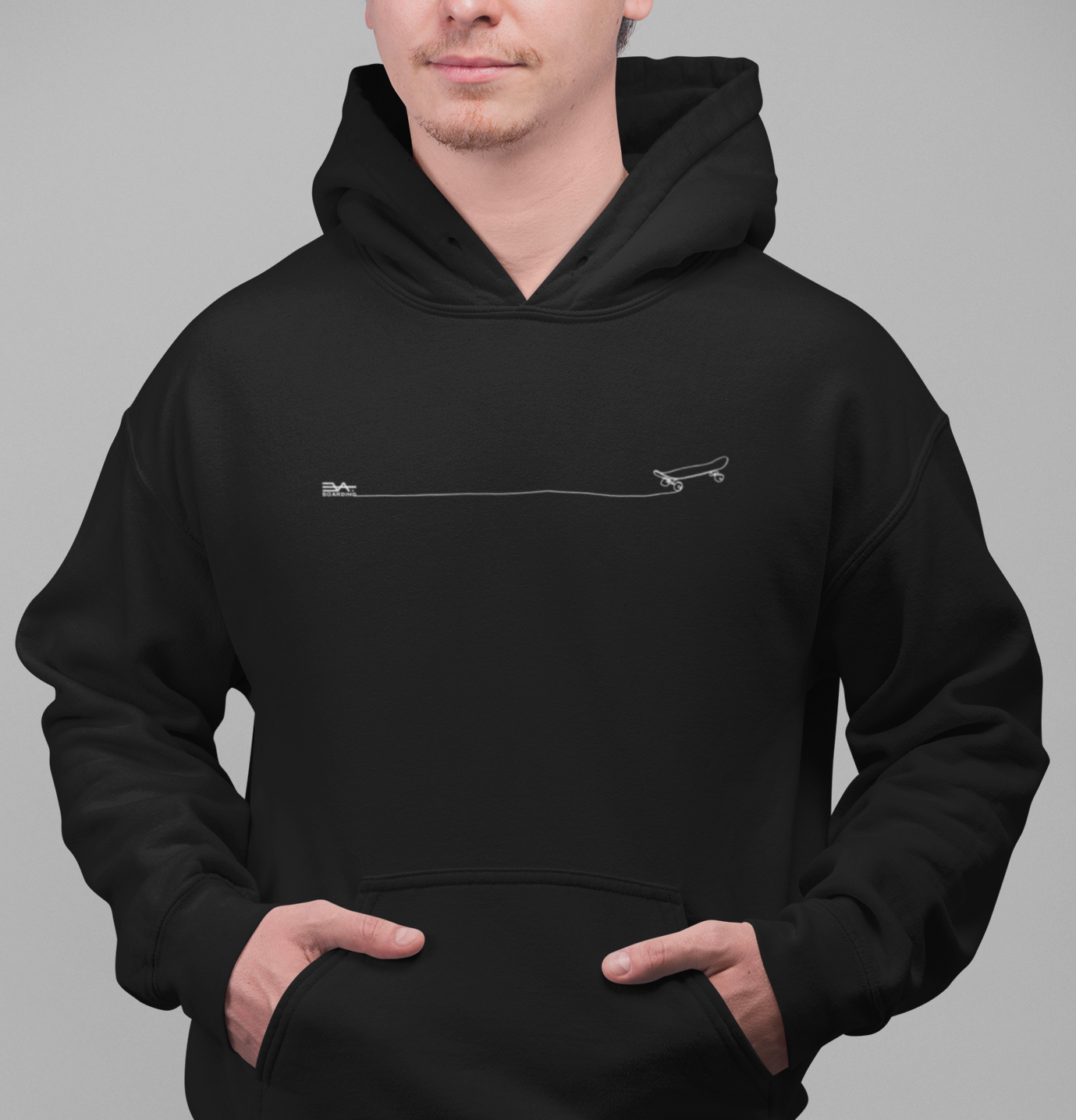 One line Board Eco Hoodie