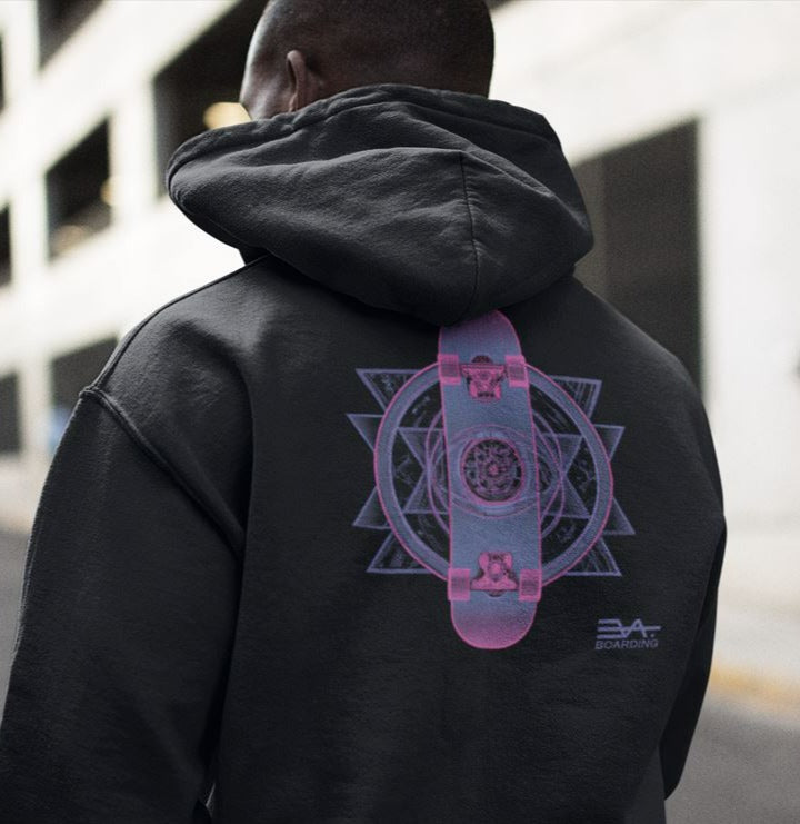 Pink Space back Eco Hoodie