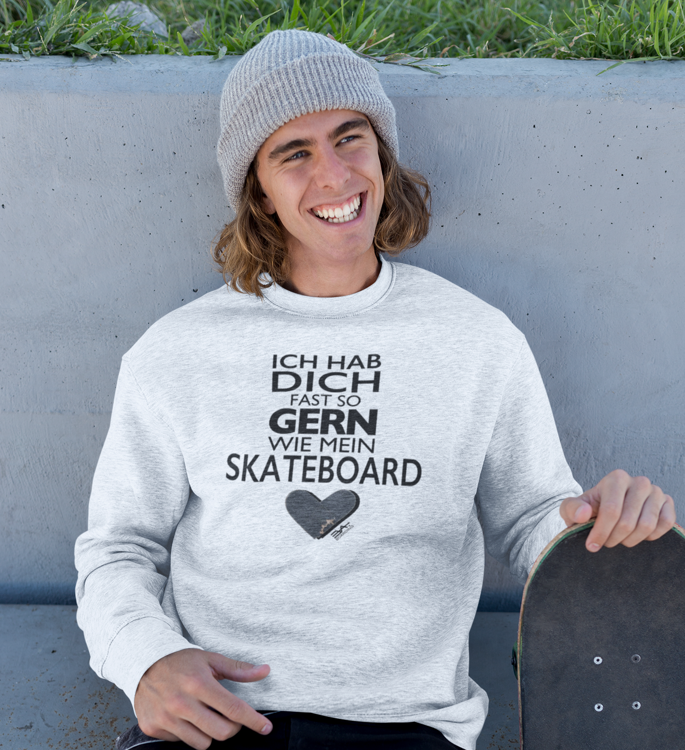 Skateboard liebe Eco Sweatshirt