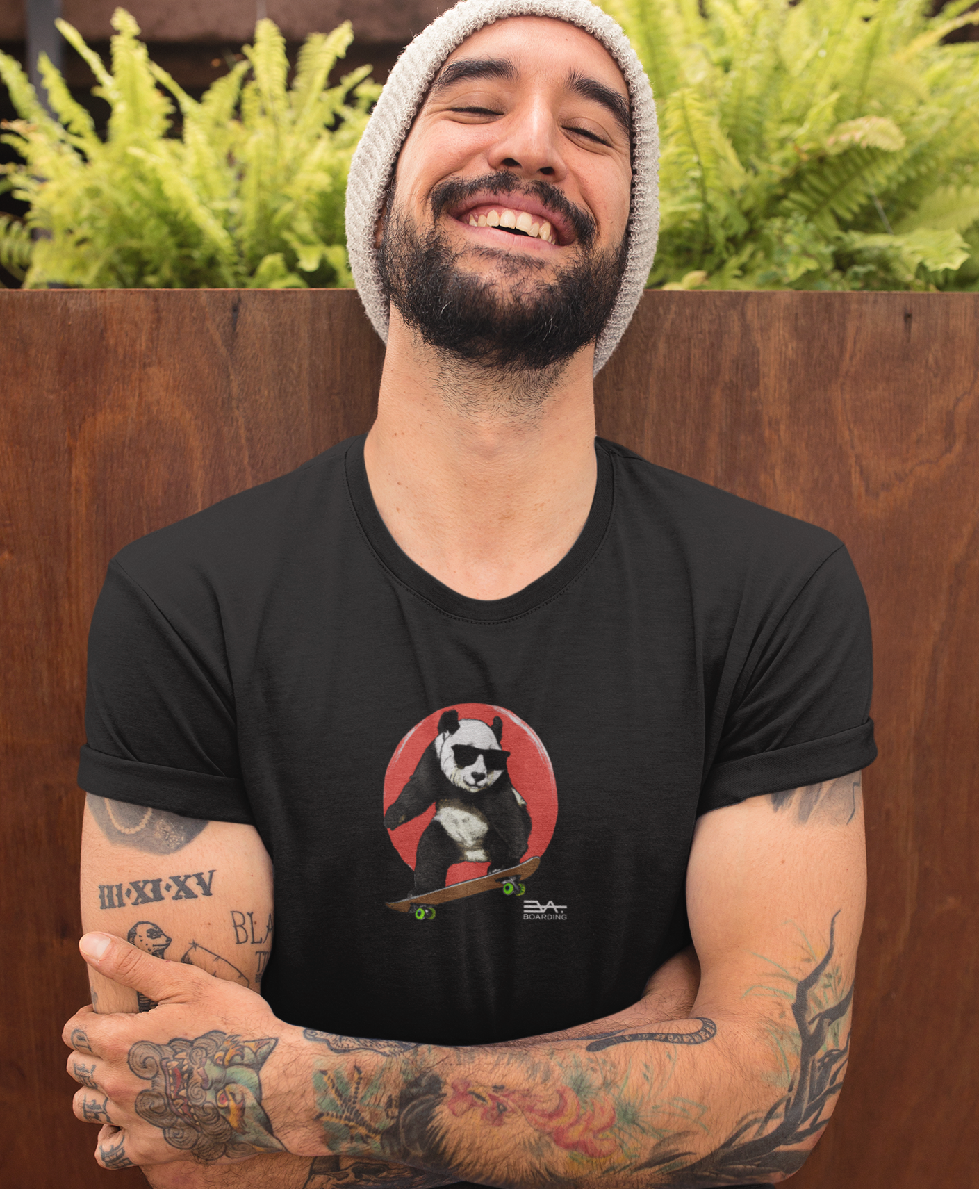 Skating Panda Eco T-shirt