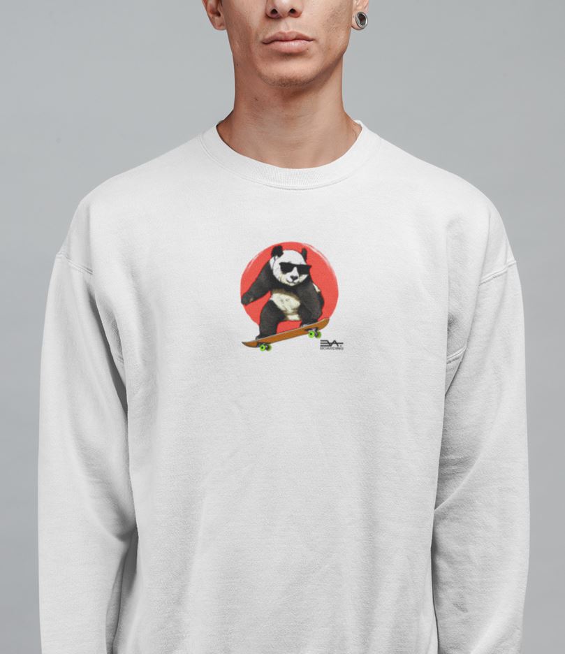 Skating Panda Eco Sweatshirt_nicht