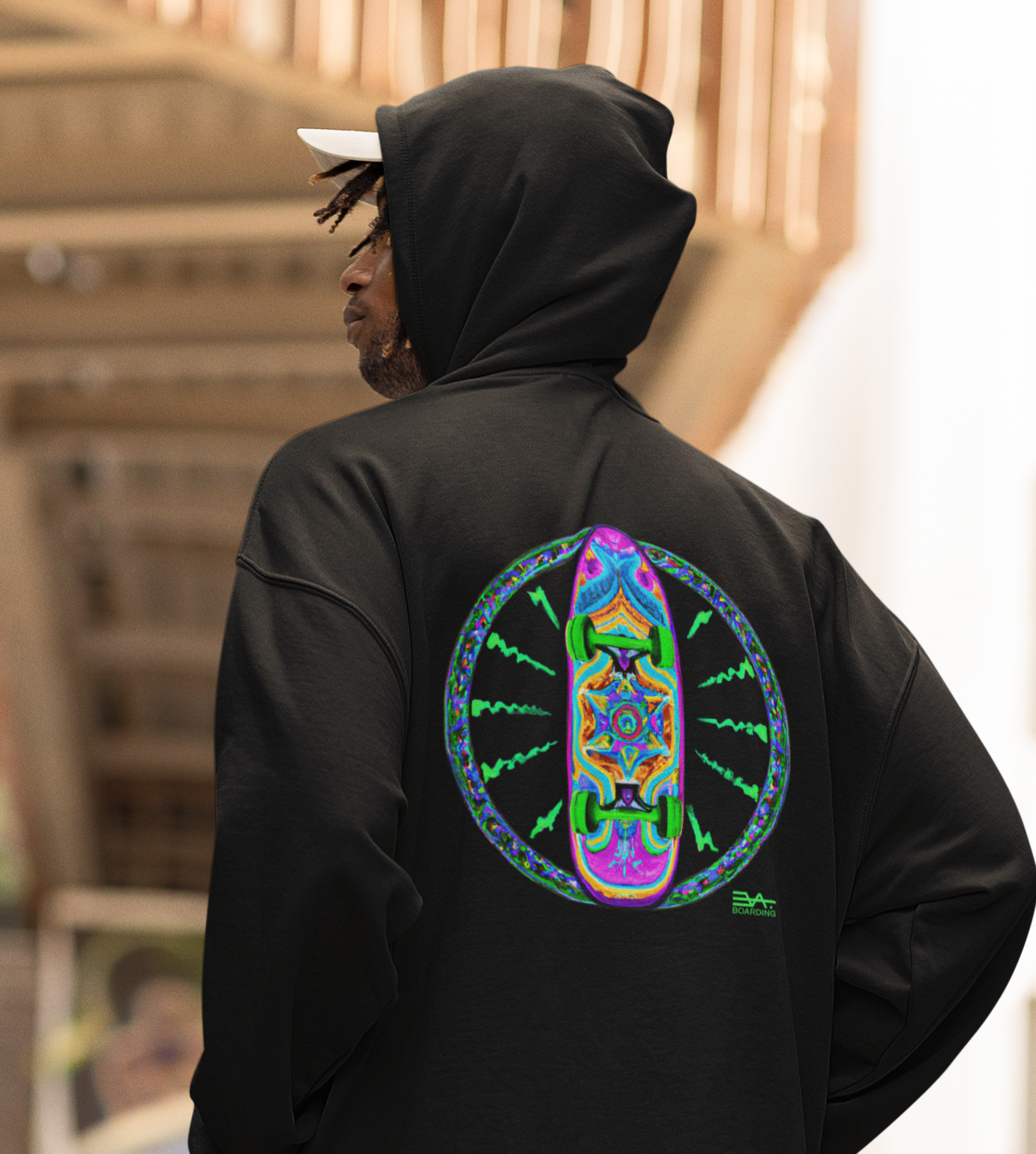 Hippie back Eco Hoodie