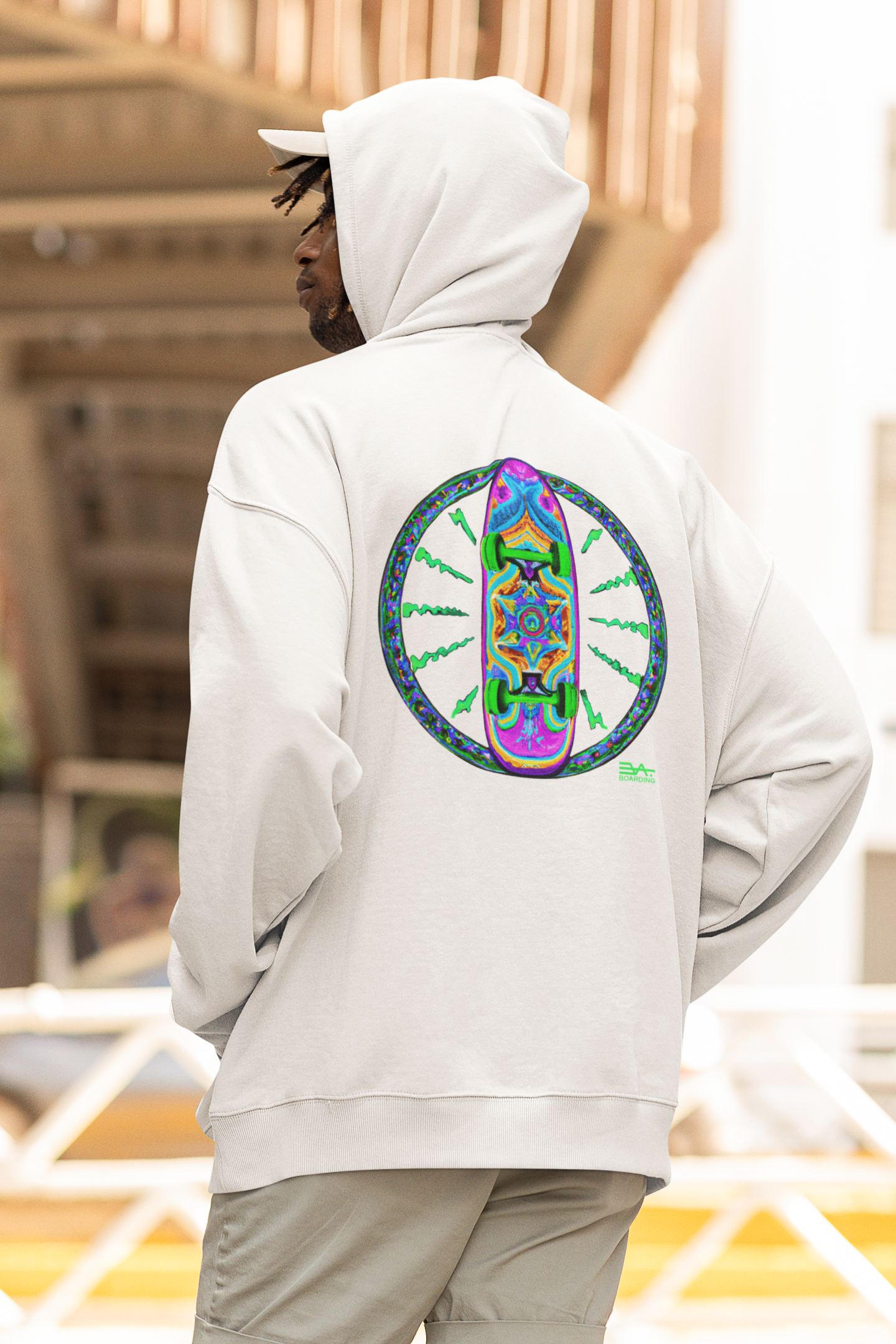 Hippie back Eco Hoodie