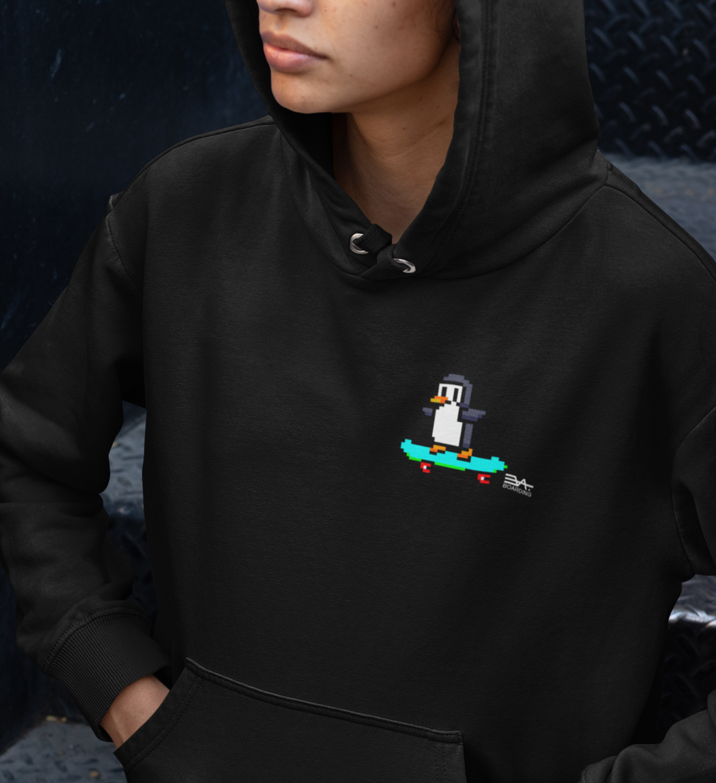 Pixel Pingu Eco Hoodie