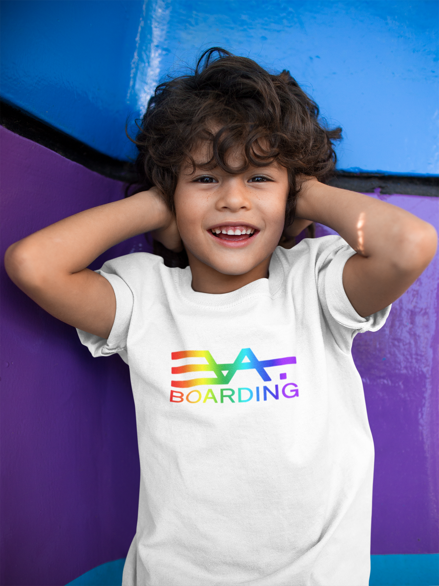 Logo groß rainbow Eco T-shirt_nicht