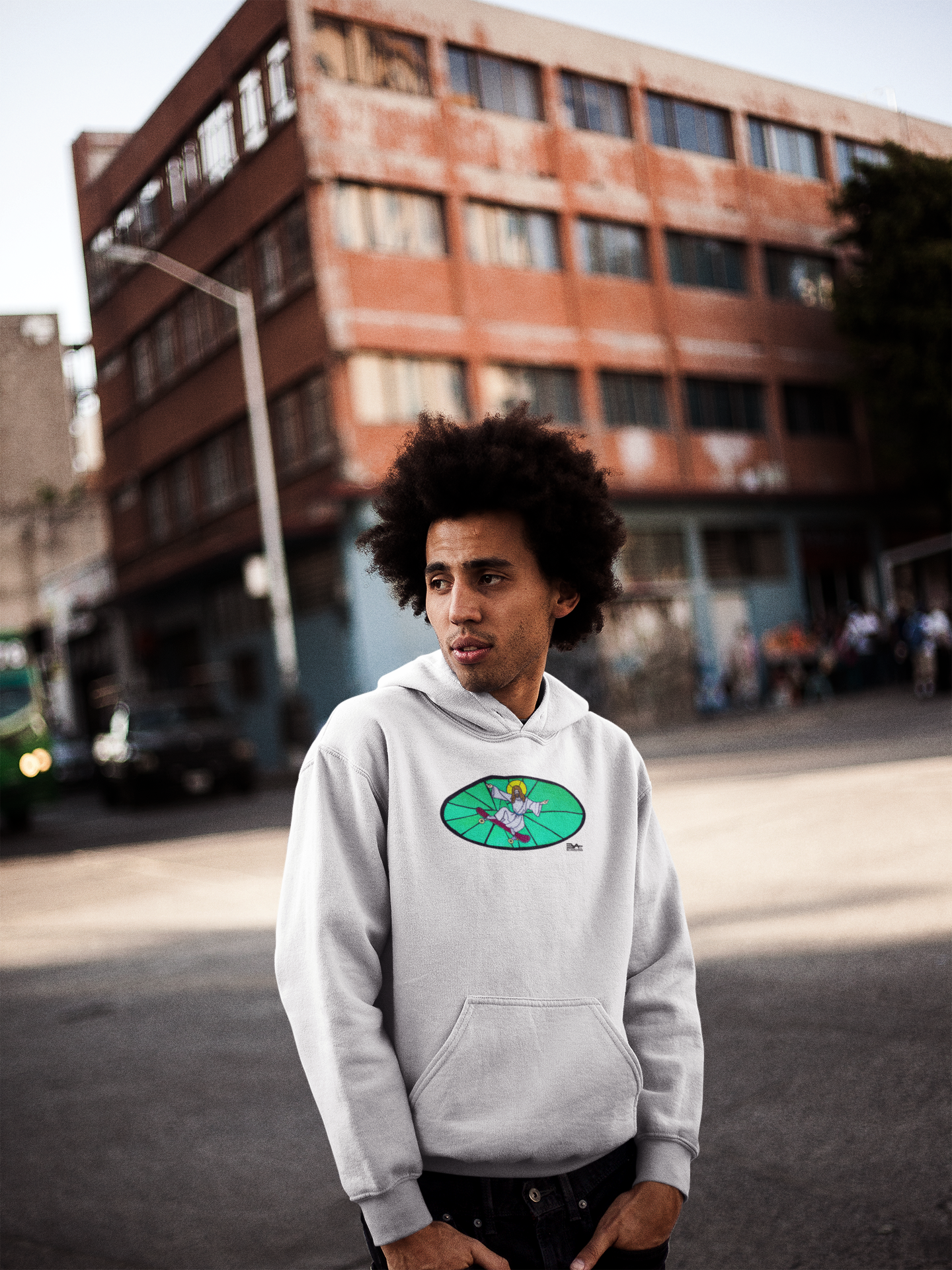 Jesus skates Eco Hoodie