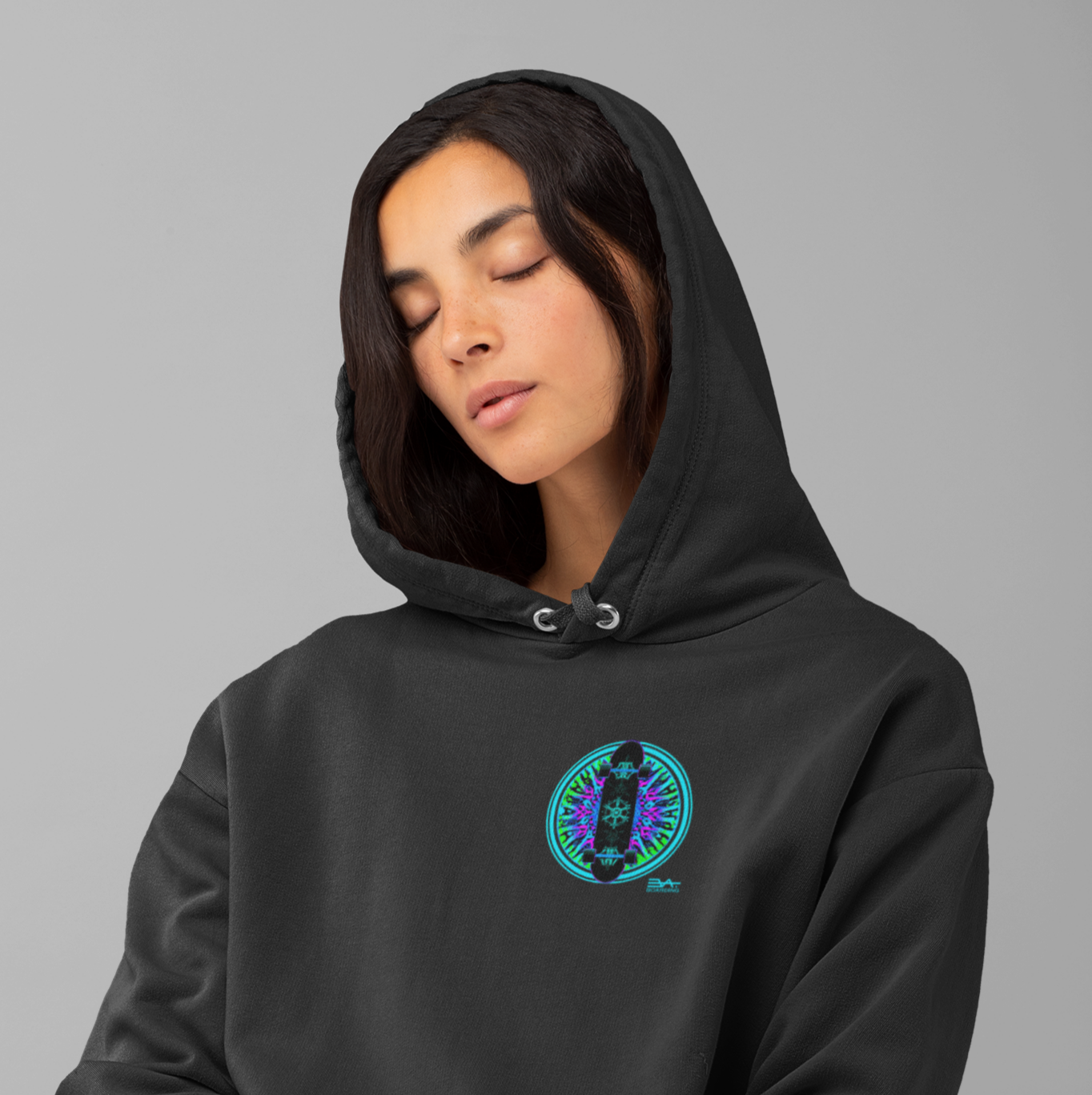 Neon Splash Eco Hoodie