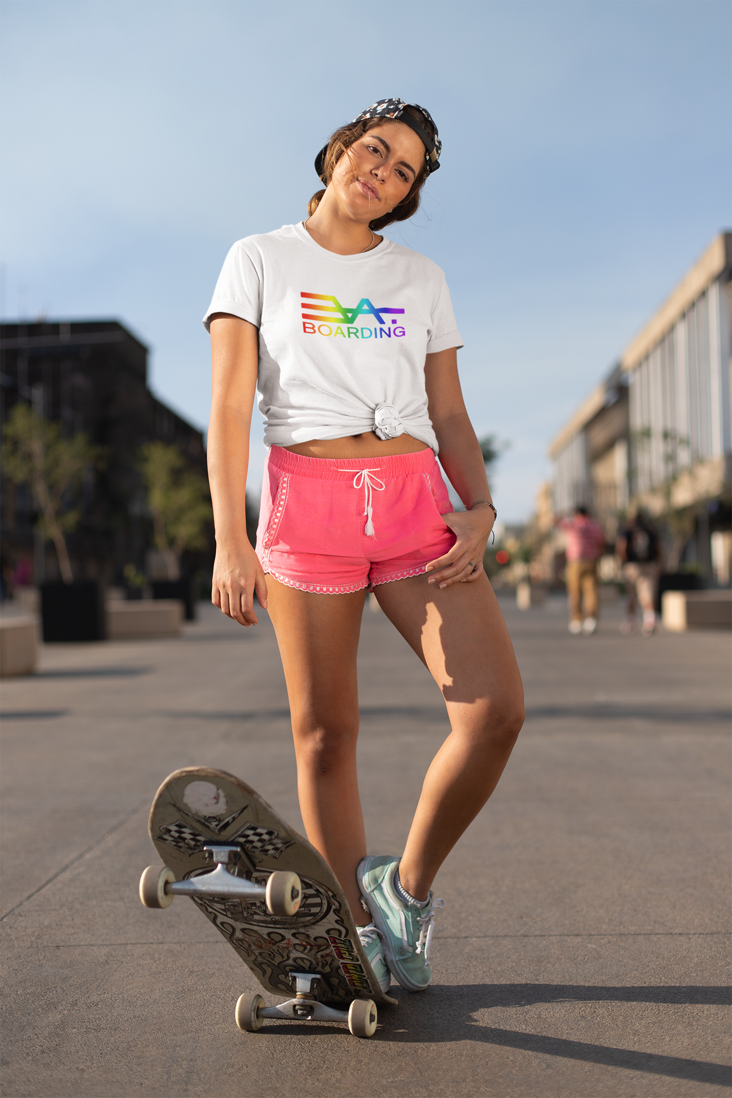 Logo groß rainbow Eco T-shirt