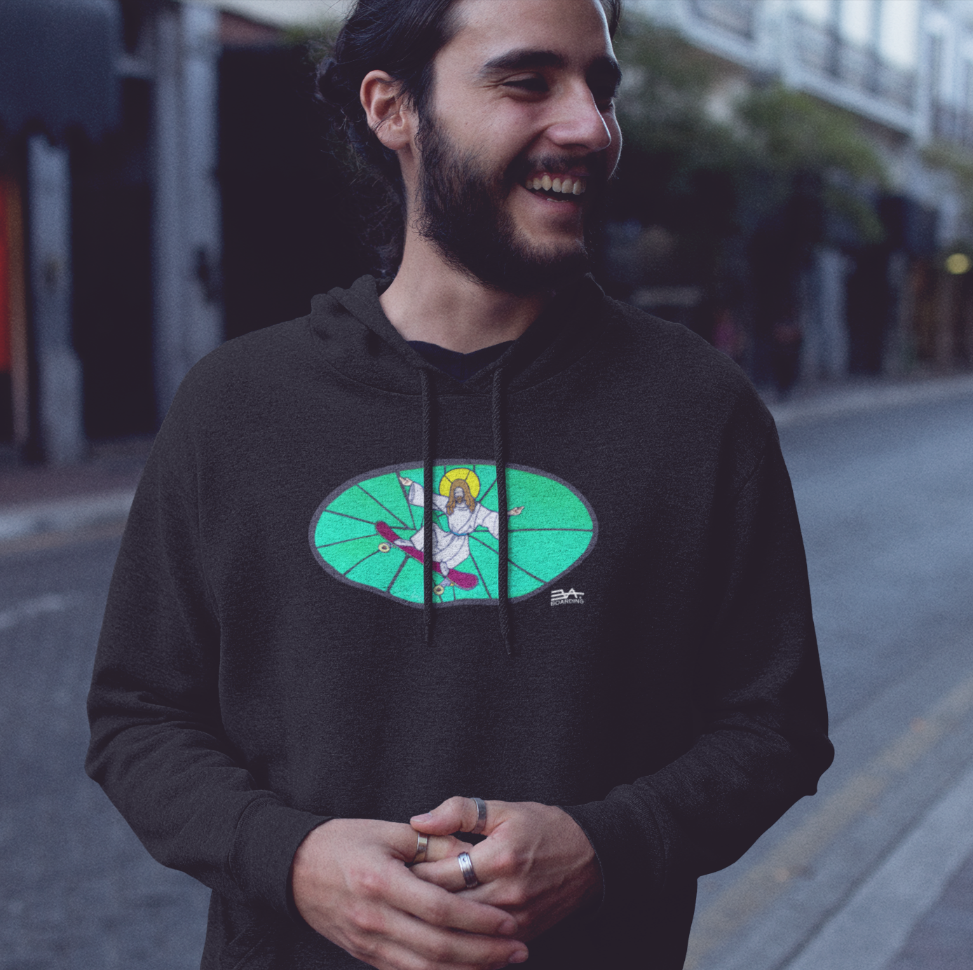 Jesus skates Eco Hoodie