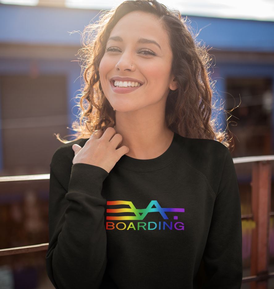 Logo groß rainbow Eco Sweatshirt